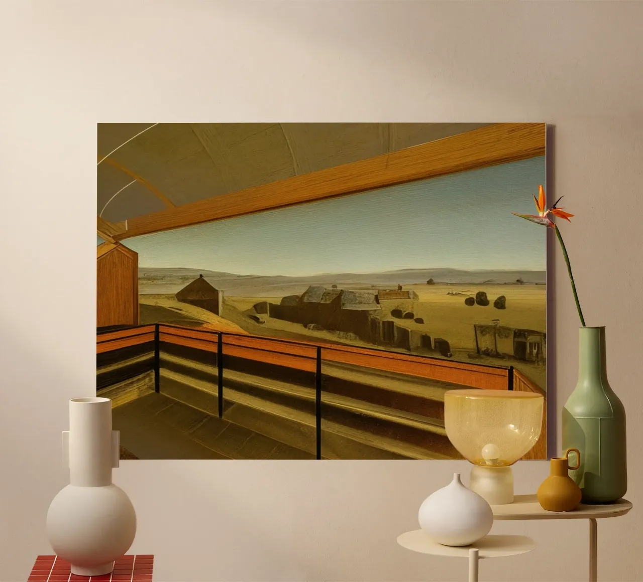 Landschap in de buurt van Willingen_1 canvas met Baklijst van Impressionismus by LK