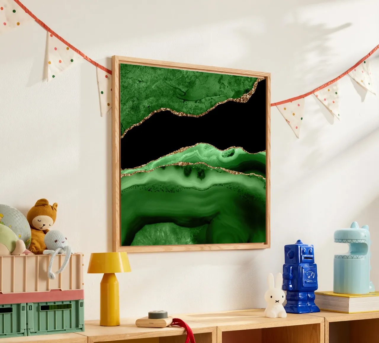 Texture agata verde e oro 13 plexiglass da Gemstone Textures