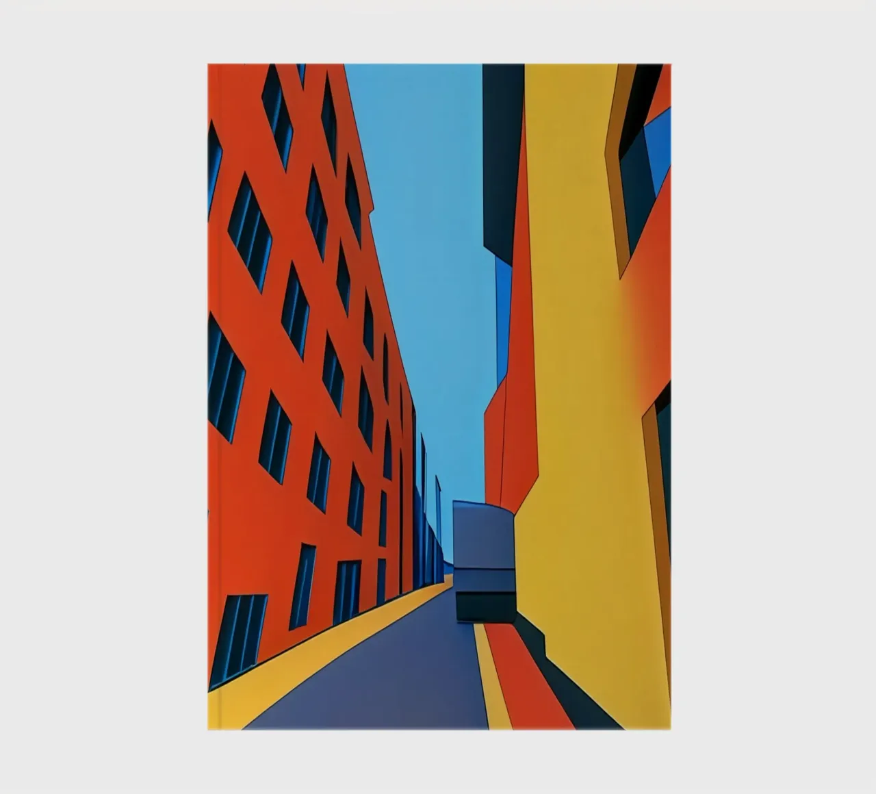Gasse_1 notebook by Abstract Art by LK