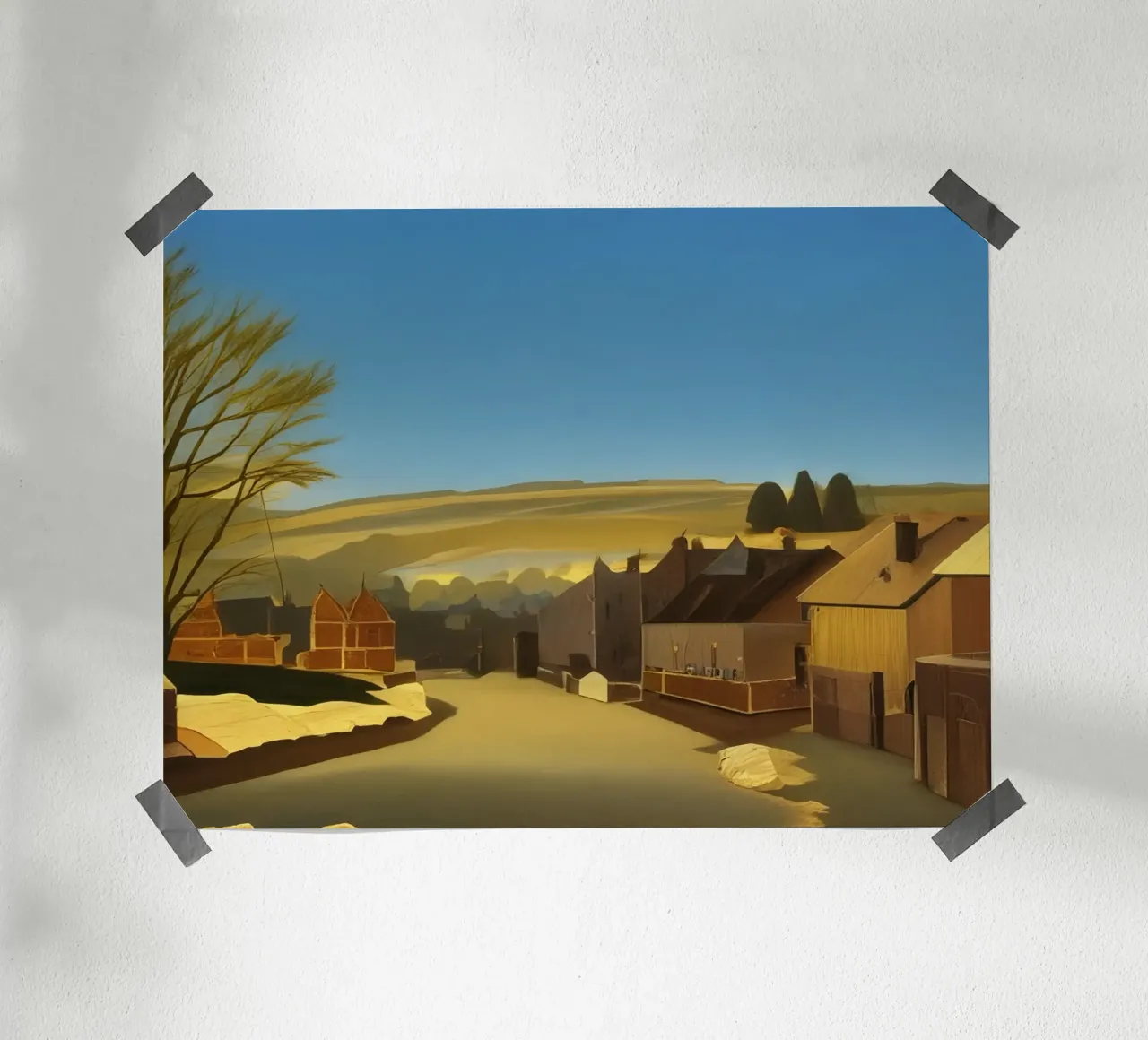 Paesaggio vicino a Willingen_2 poster con telaio in plastica da Impressionismus by LK