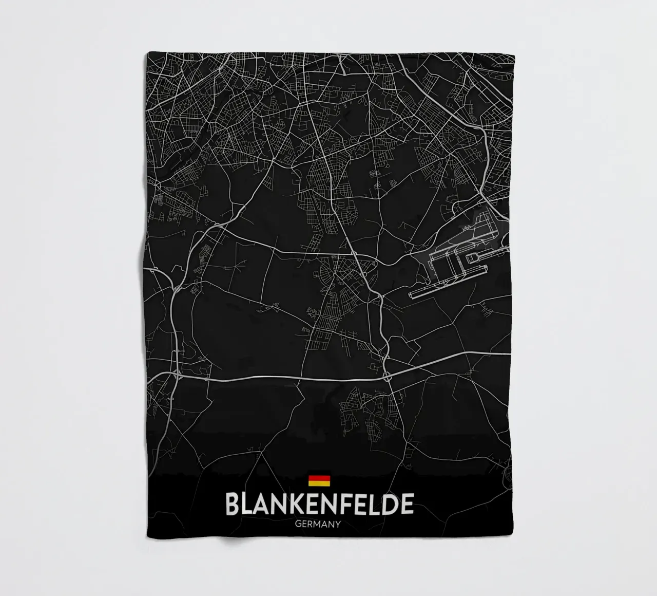 Blankenfelde DE fleece blanket by Christopher Adams