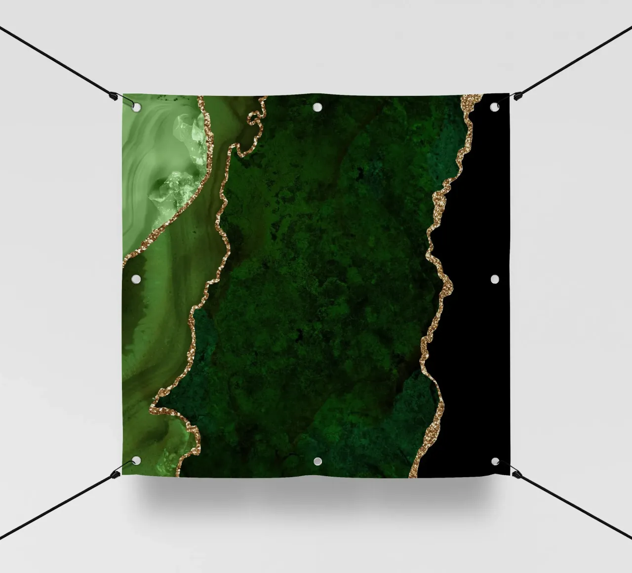 Texture agata verde e oro 15 telo in pvc da Gemstone Textures