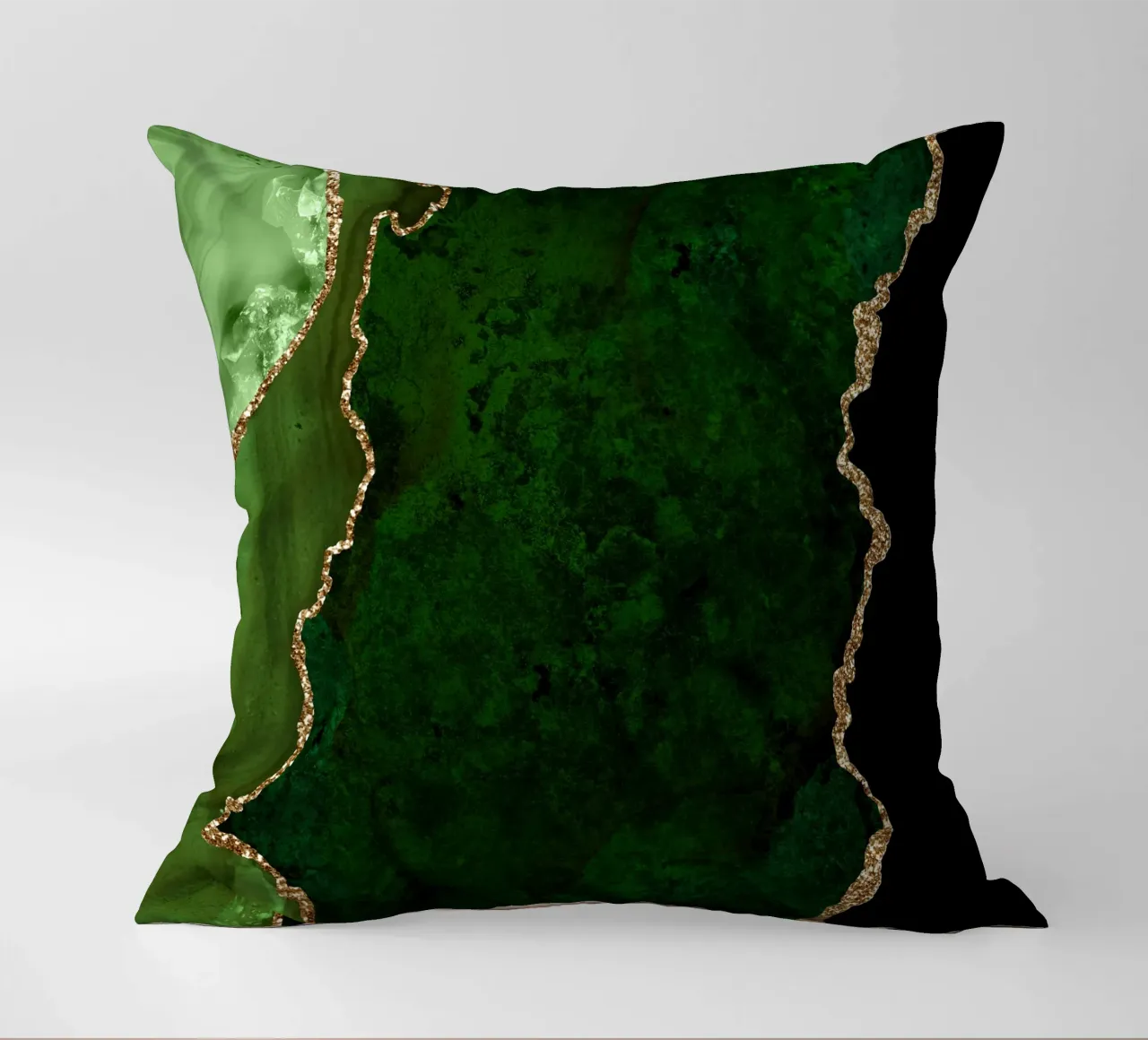 Texture agata verde e oro 15 cuscino da Gemstone Textures