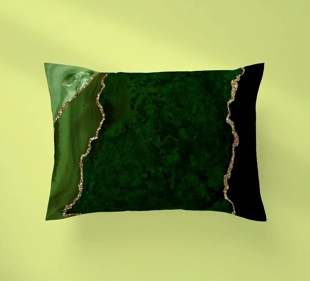 Texture agata verde e oro 15 cuscino da Gemstone Textures