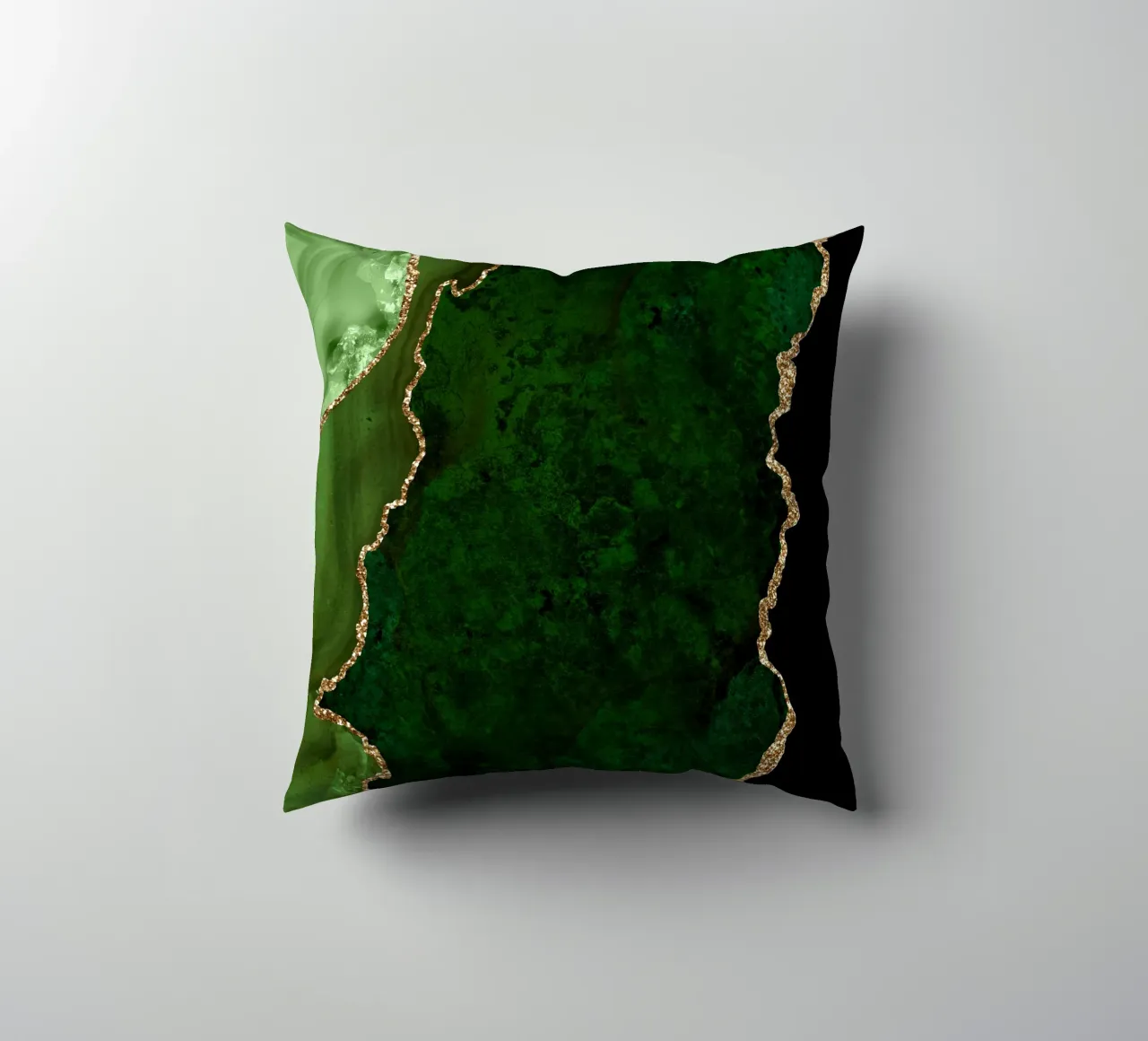Texture agata verde e oro 15 cuscino da Gemstone Textures