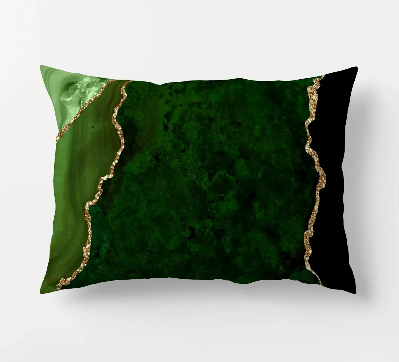 Texture agata verde e oro 15 cuscino da Gemstone Textures