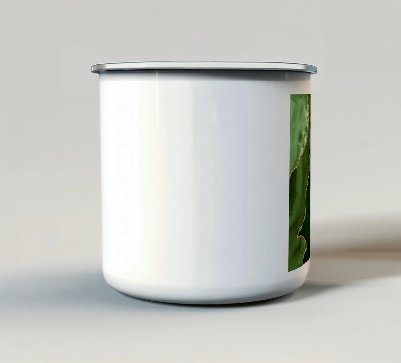 Texture agata verde e oro 15 tazza in smalto da Gemstone Textures