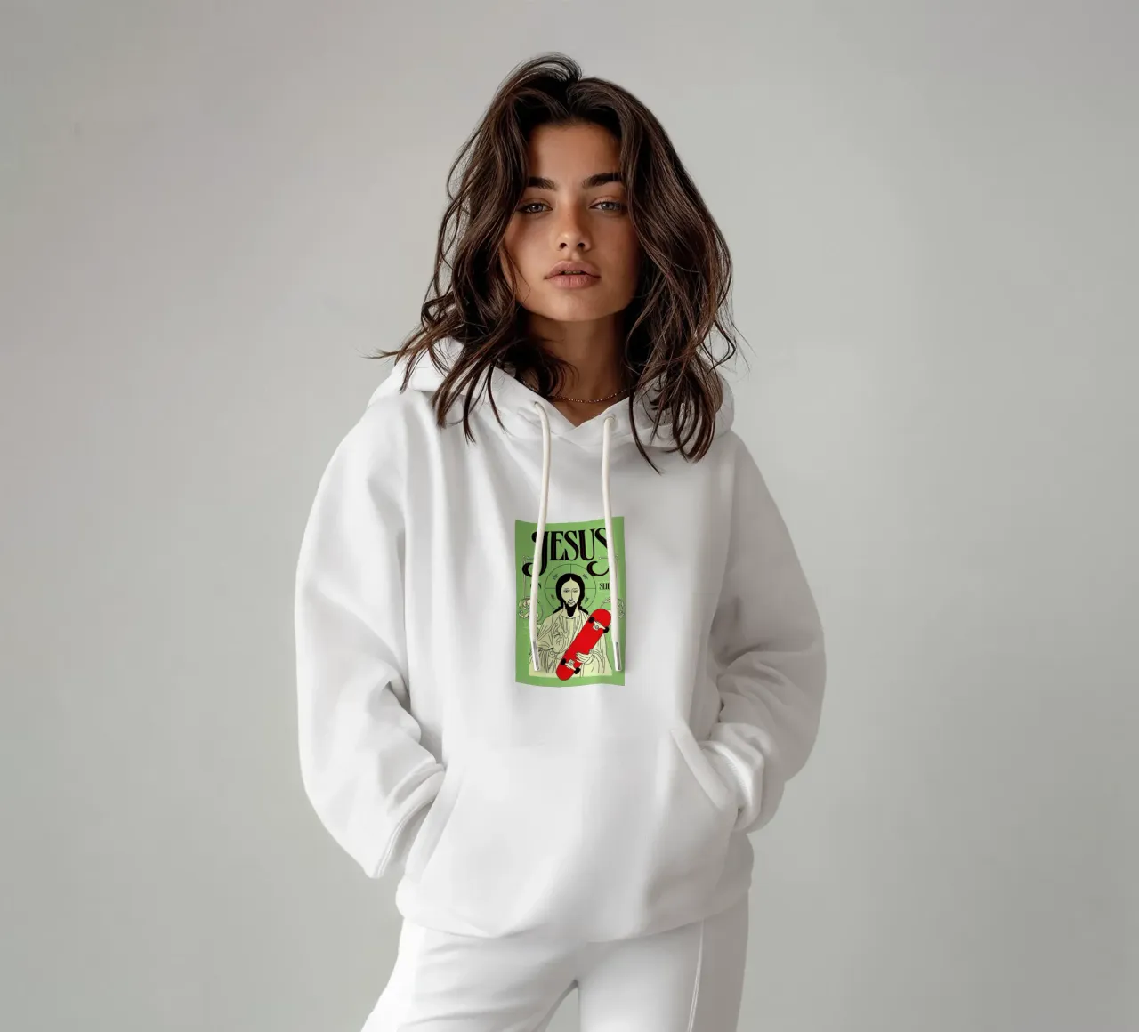 Jesus Can Slide felpa con cappuccio da Róbert Farkas