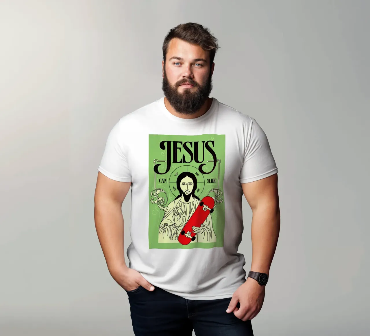 Jesus Can Slide t-shirt da Róbert Farkas