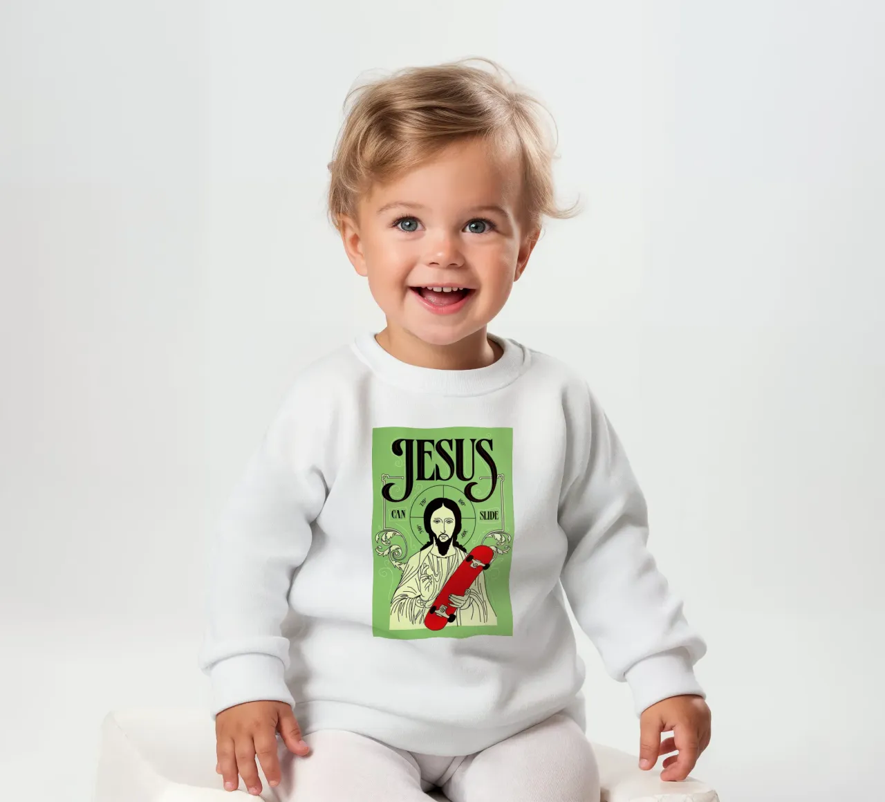 Jesus Can Slide felpa neonato da Róbert Farkas