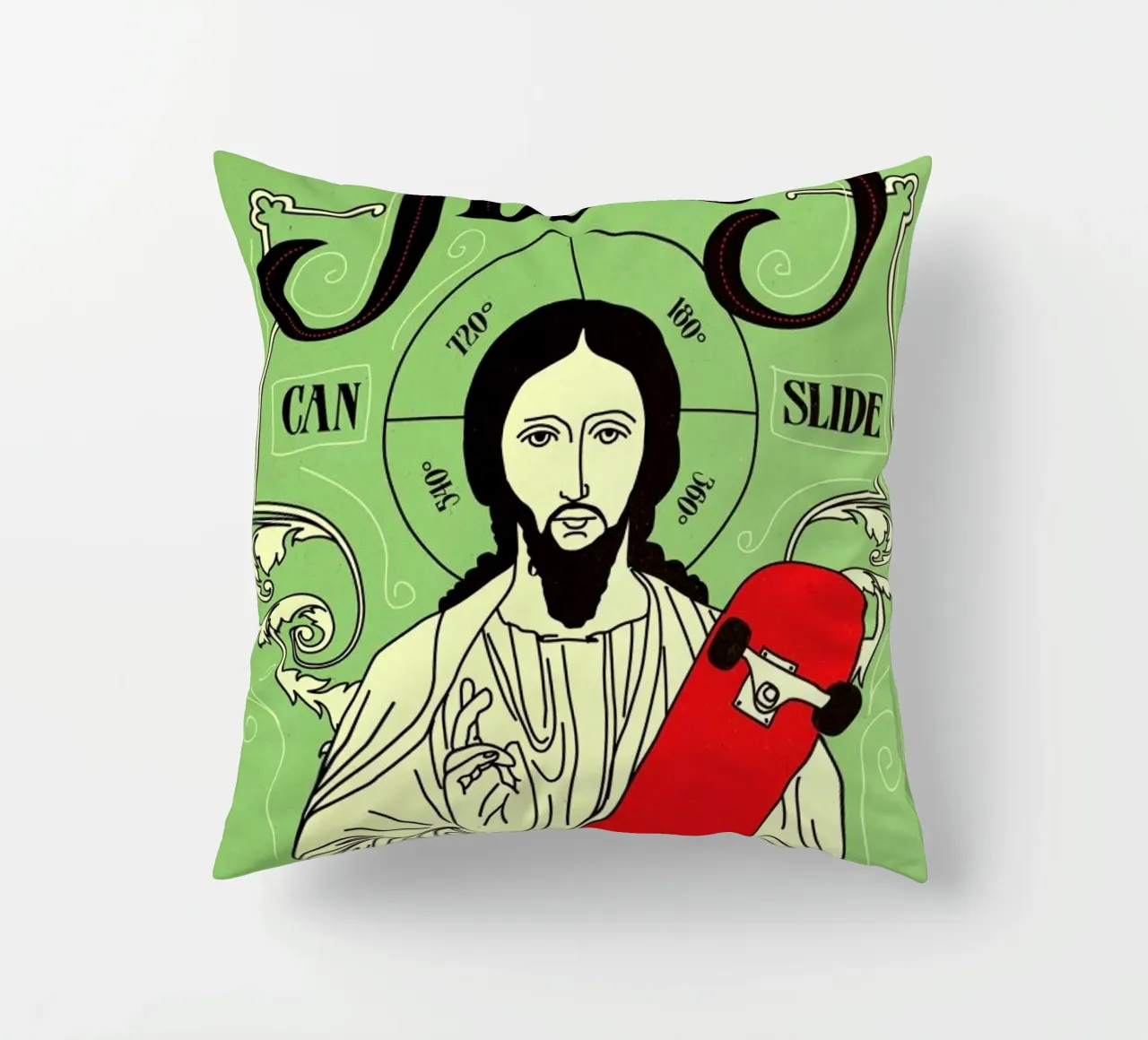 Jesus Can Slide cuscino da Róbert Farkas