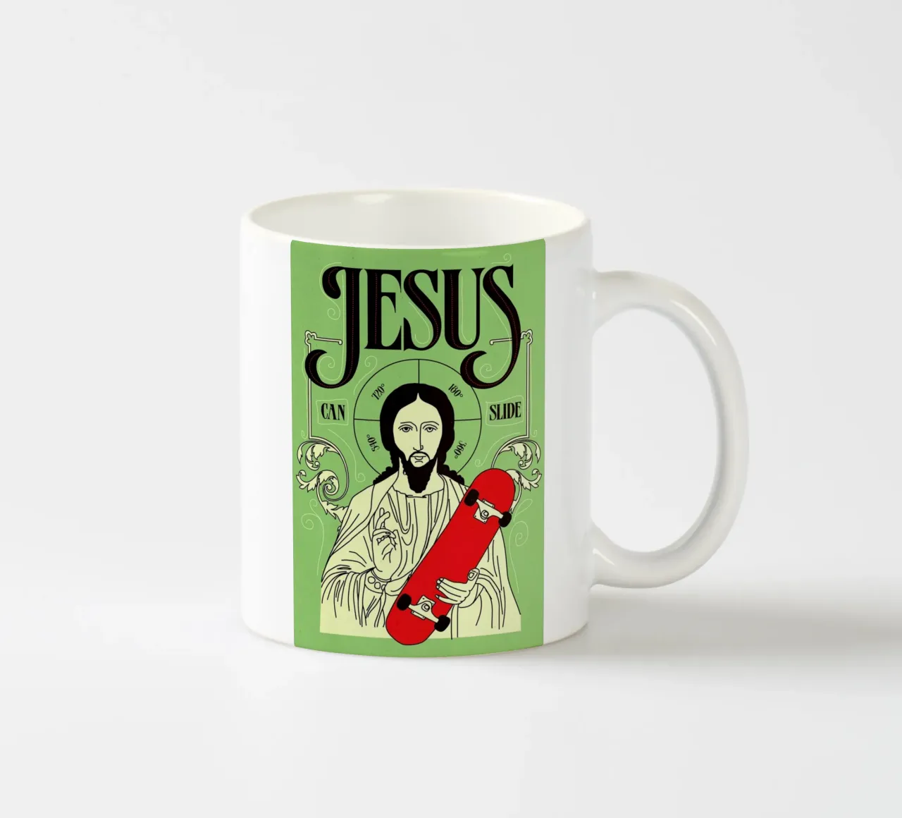 Jesus Can Slide tazza in ceramica da Róbert Farkas