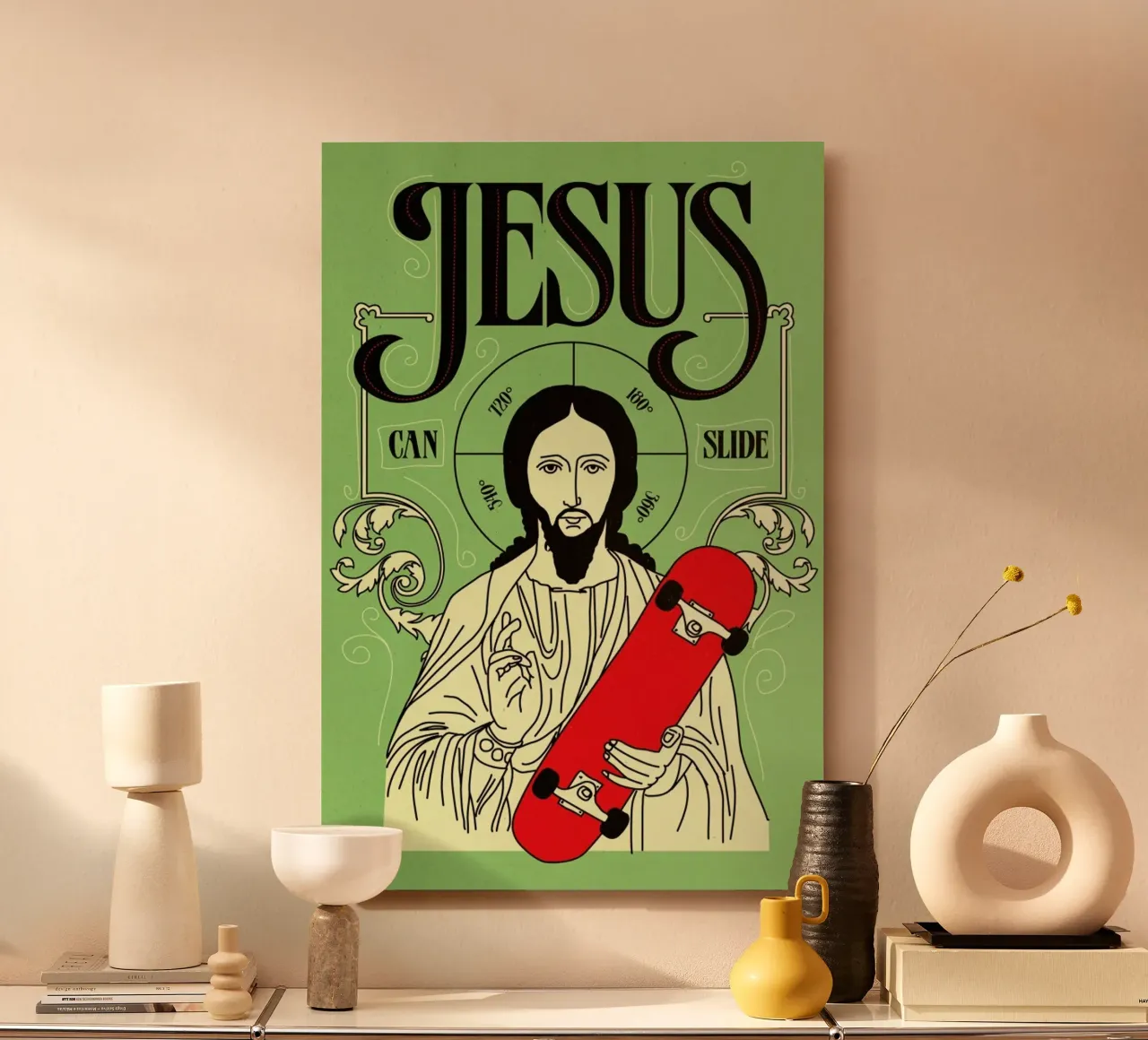 Jesus Can Slide alluminio dibond da Róbert Farkas
