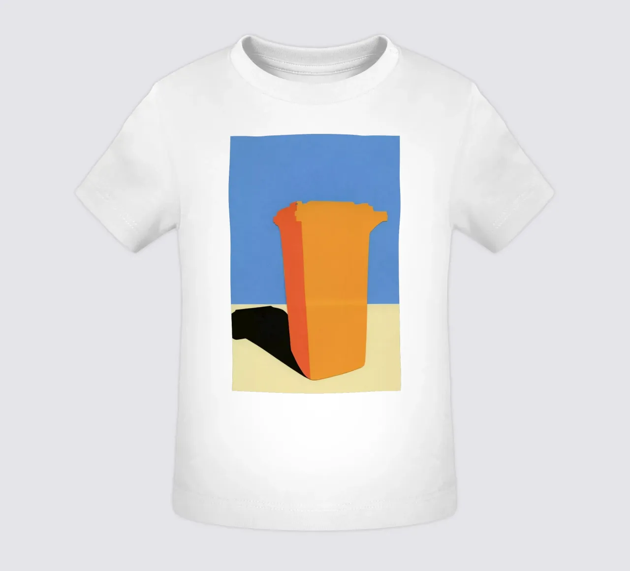 Orange Garbage Bin maglietta neonato da Rosi Feist