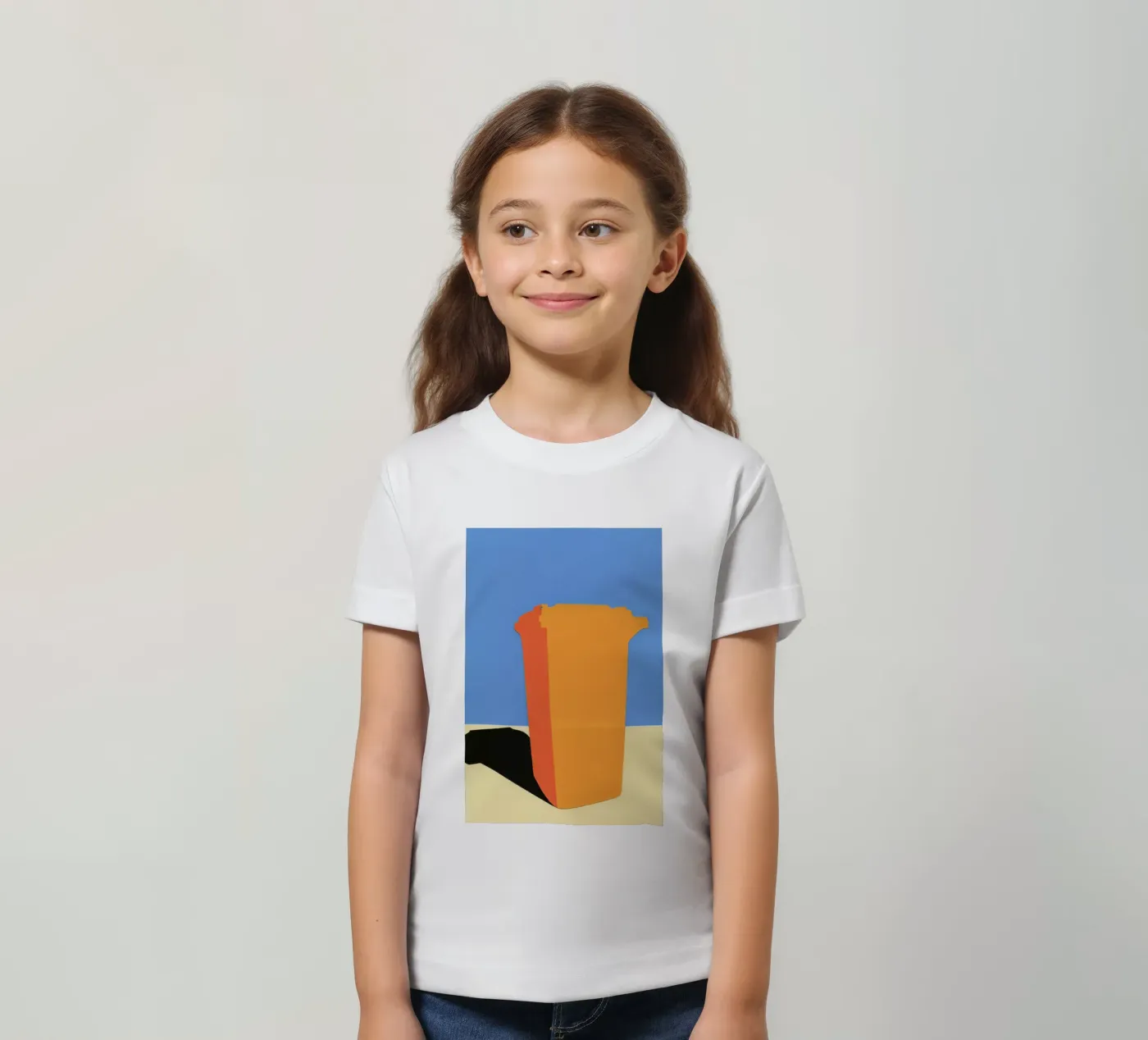 Orange Garbage Bin t-shirt bambini da Rosi Feist