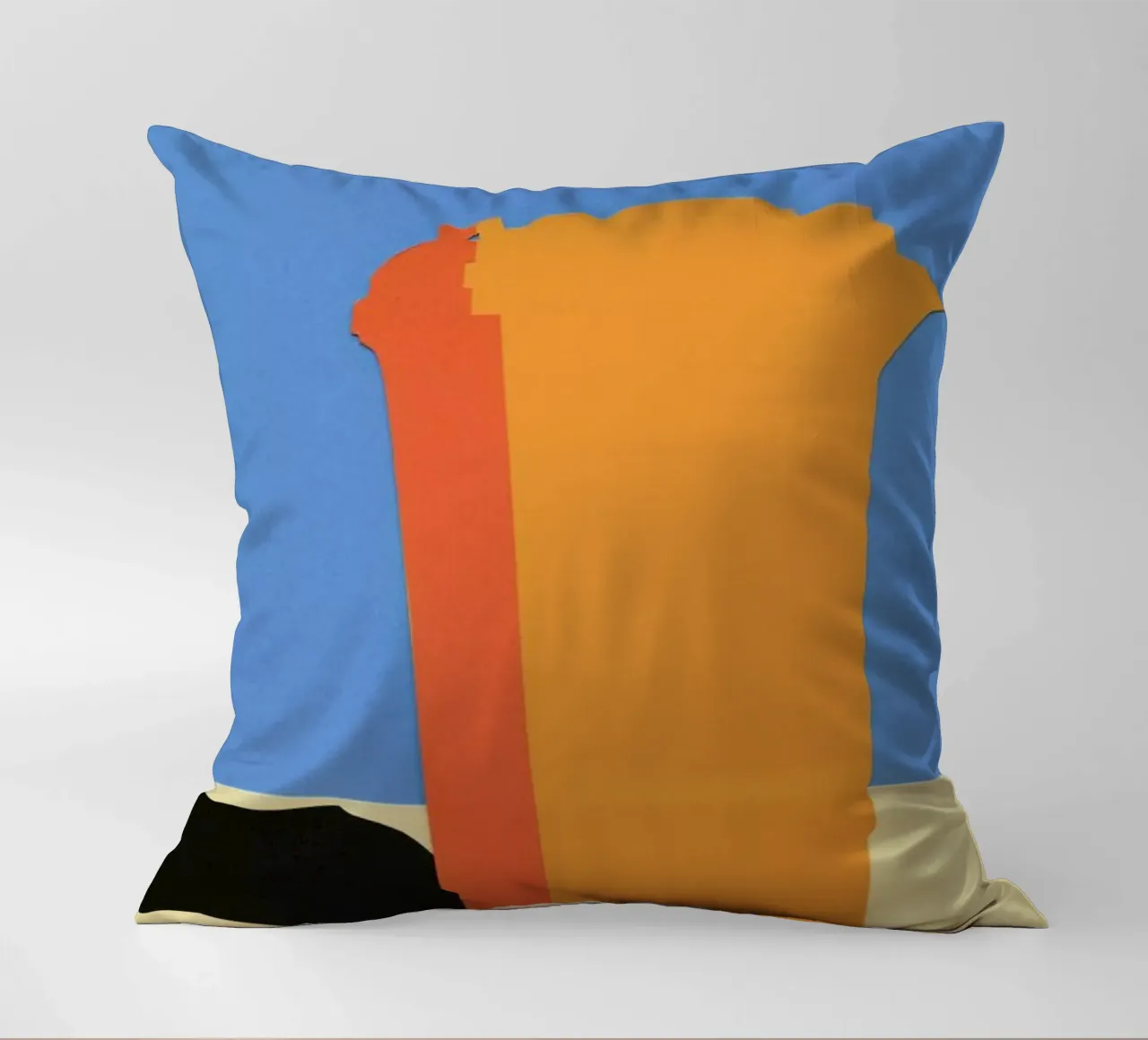 Orange Garbage Bin cuscino da Rosi Feist