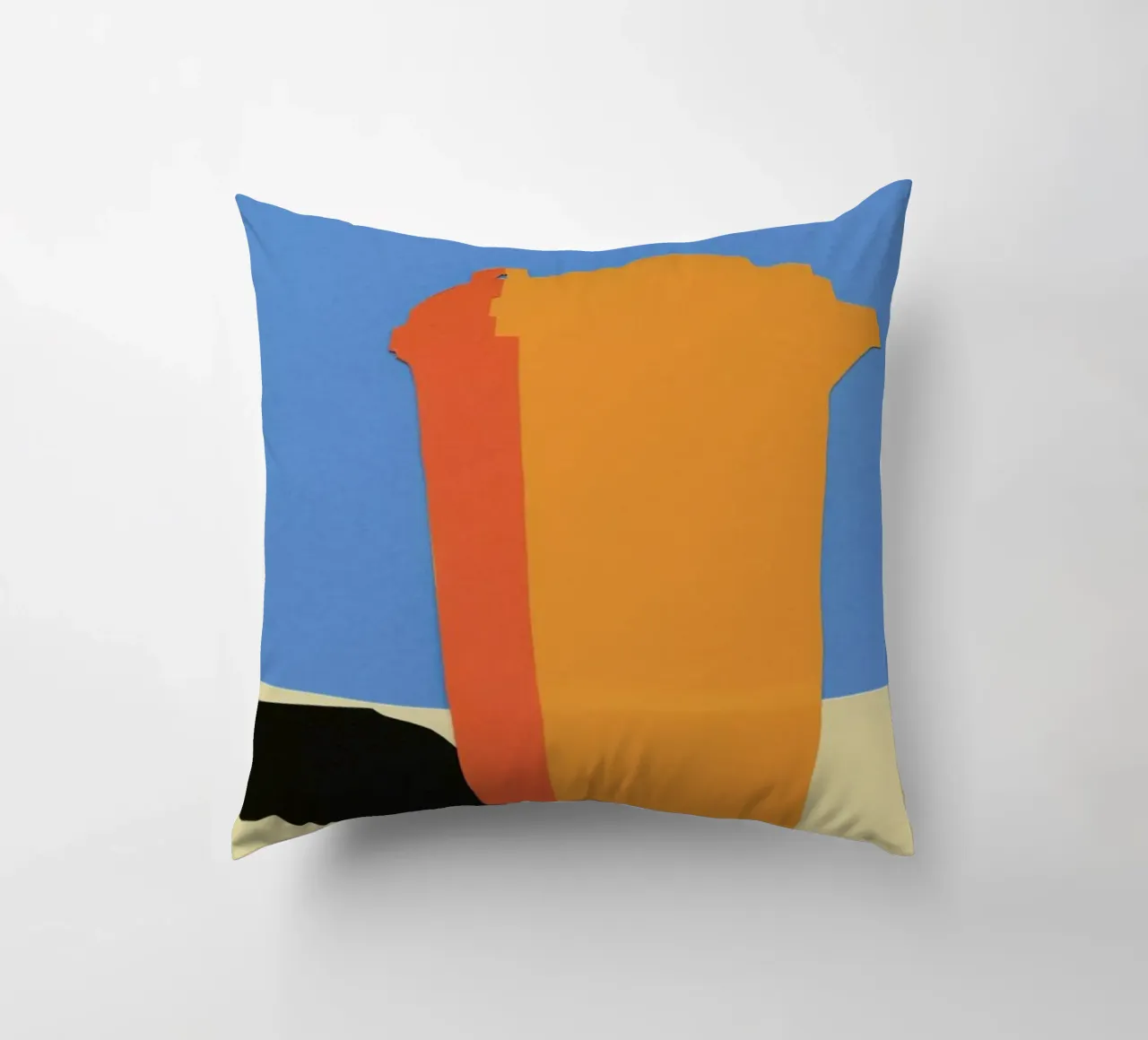 Orange Garbage Bin cuscino da Rosi Feist