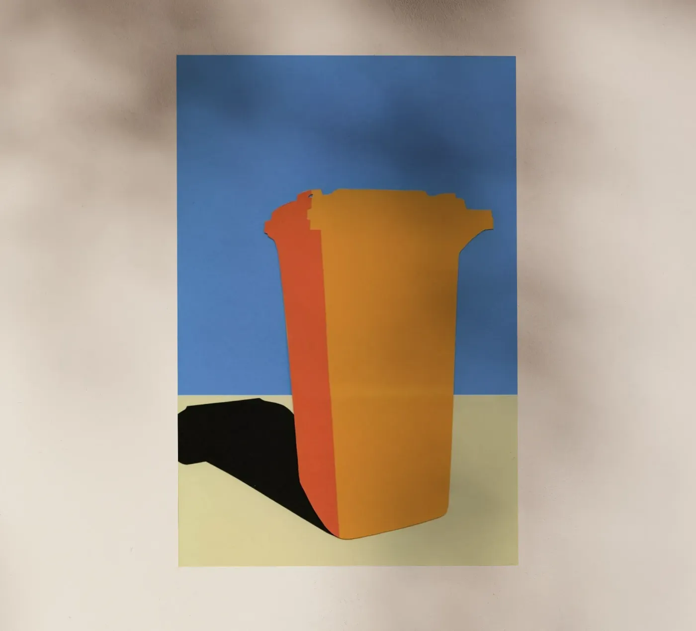 Orange Garbage Bin pellicola backlit da Rosi Feist