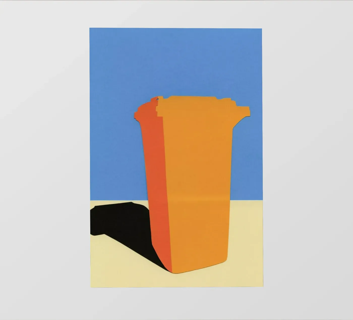 Orange Garbage Bin pellicola backlit da Rosi Feist