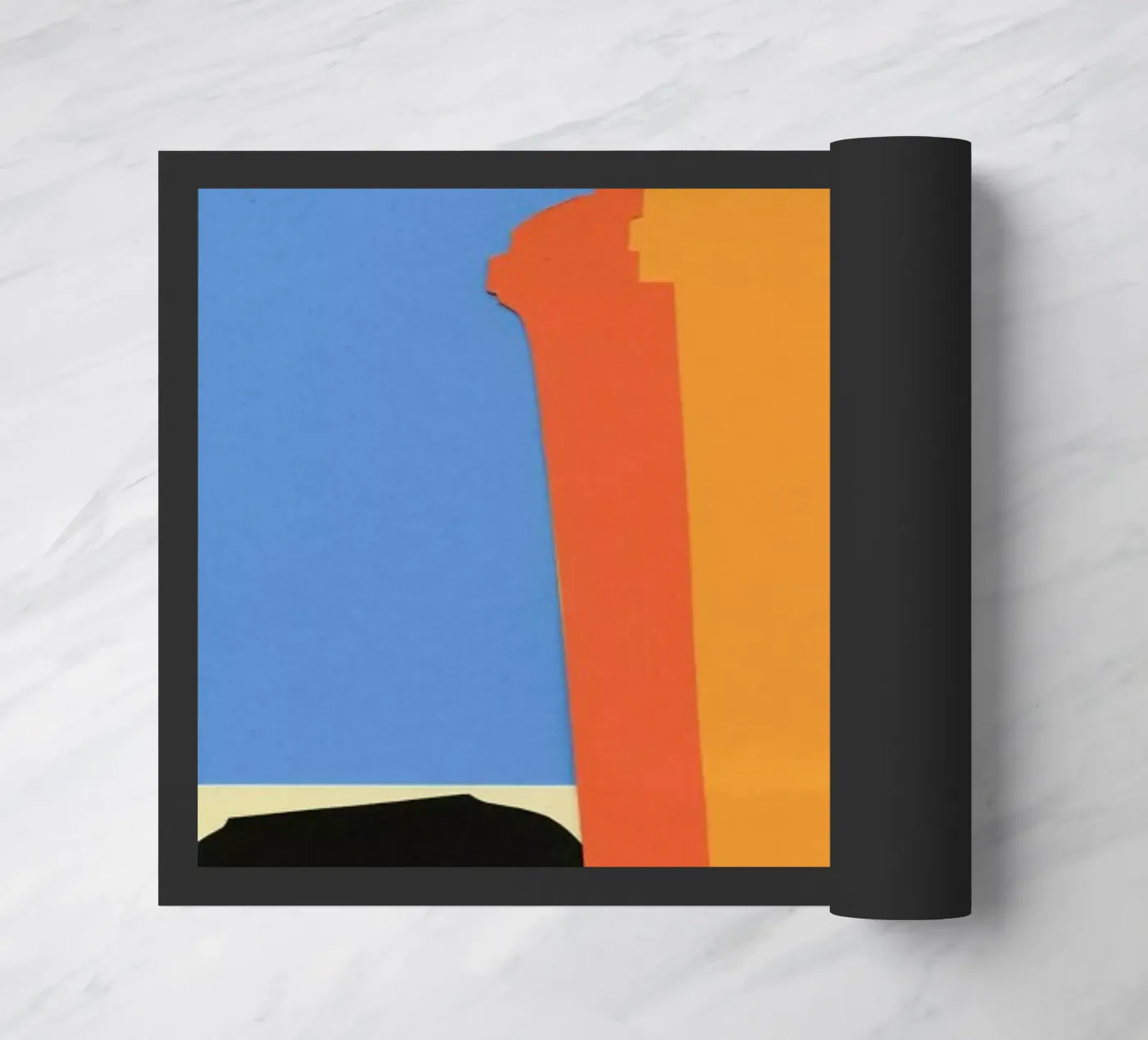 Orange Garbage Bin deurmat van Rosi Feist