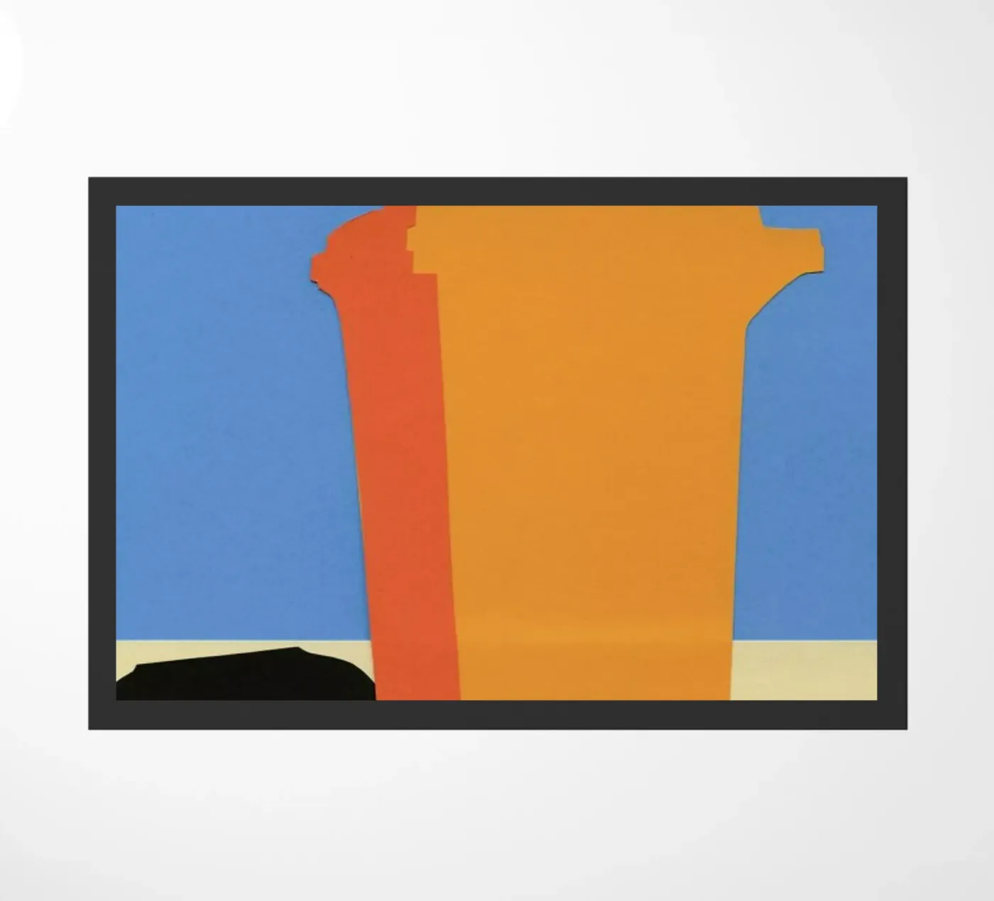 Orange Garbage Bin Fußmatte von Rosi Feist