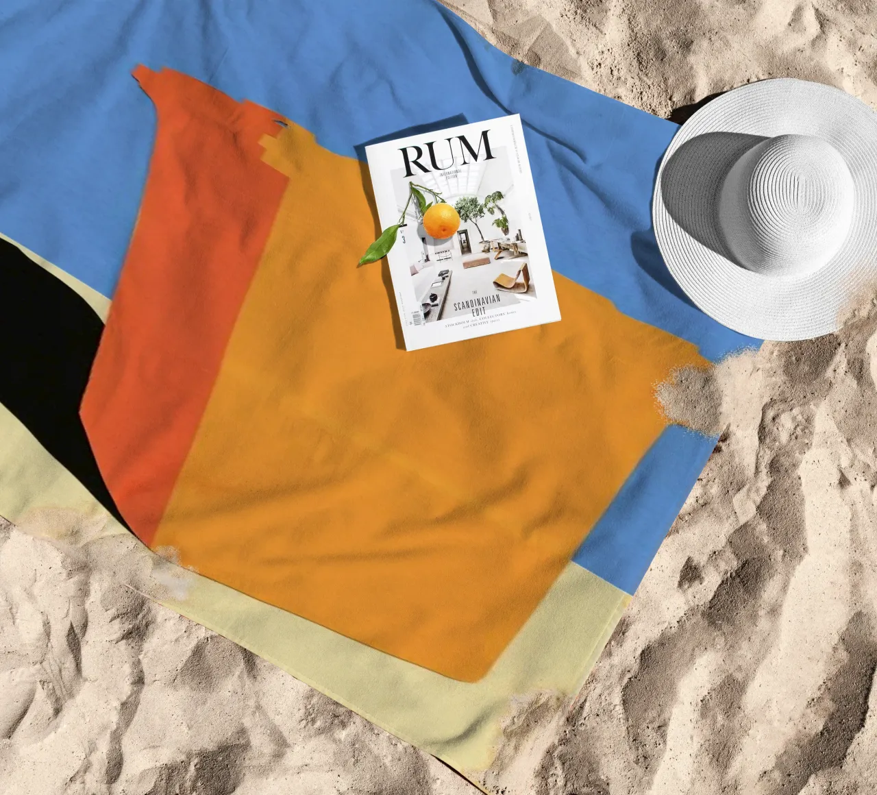 Orange Garbage Bin telo mare da Rosi Feist