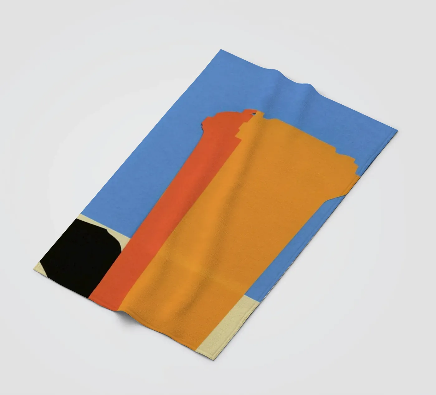 Orange Garbage Bin coperta in pile da Rosi Feist