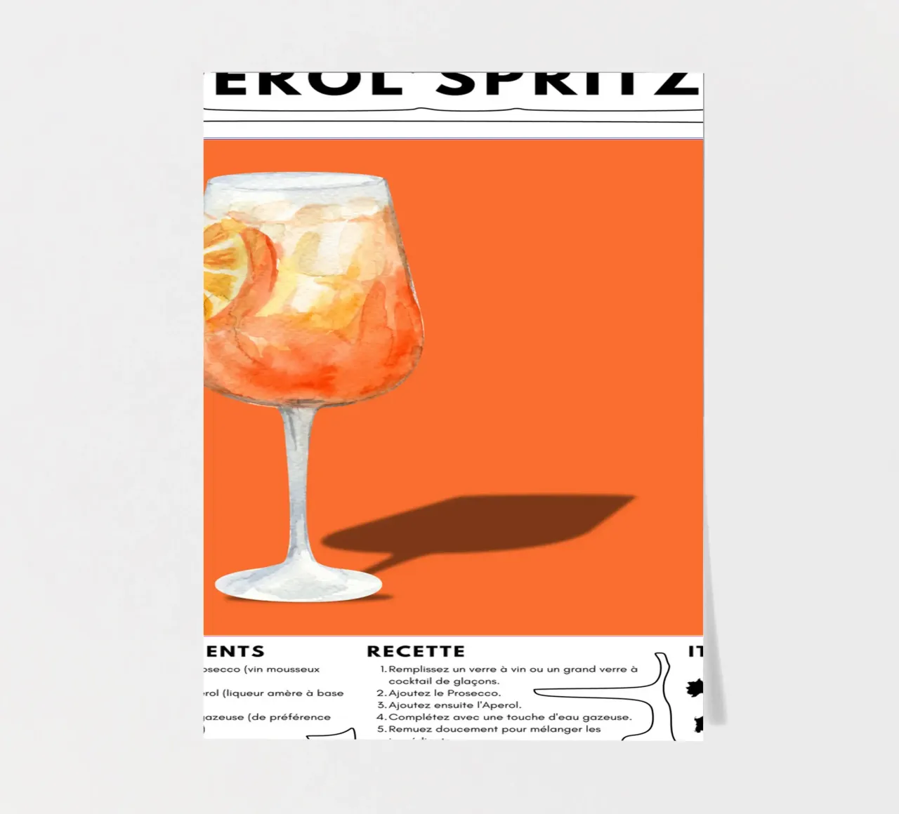 Aperol Spritz Stickerbogen von fltmfrance