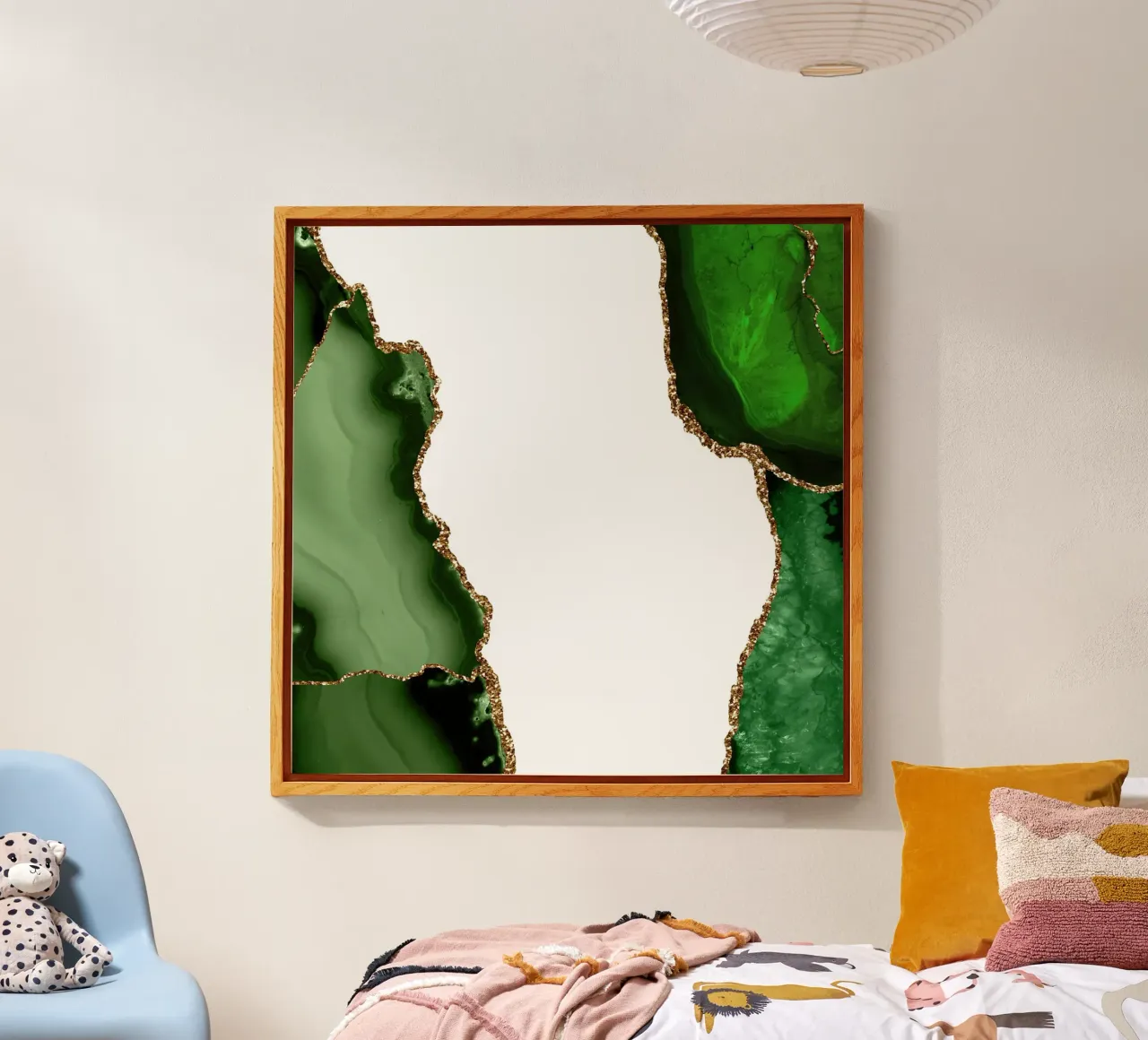 Texture agata verde e oro 21 plexiglass da Gemstone Textures