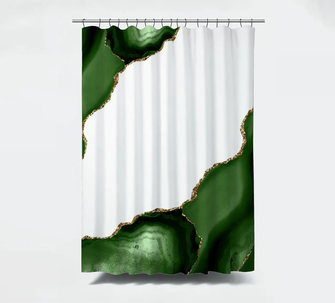 Agata verde e oro Texture 22 tenda da doccia da Gemstone Textures
