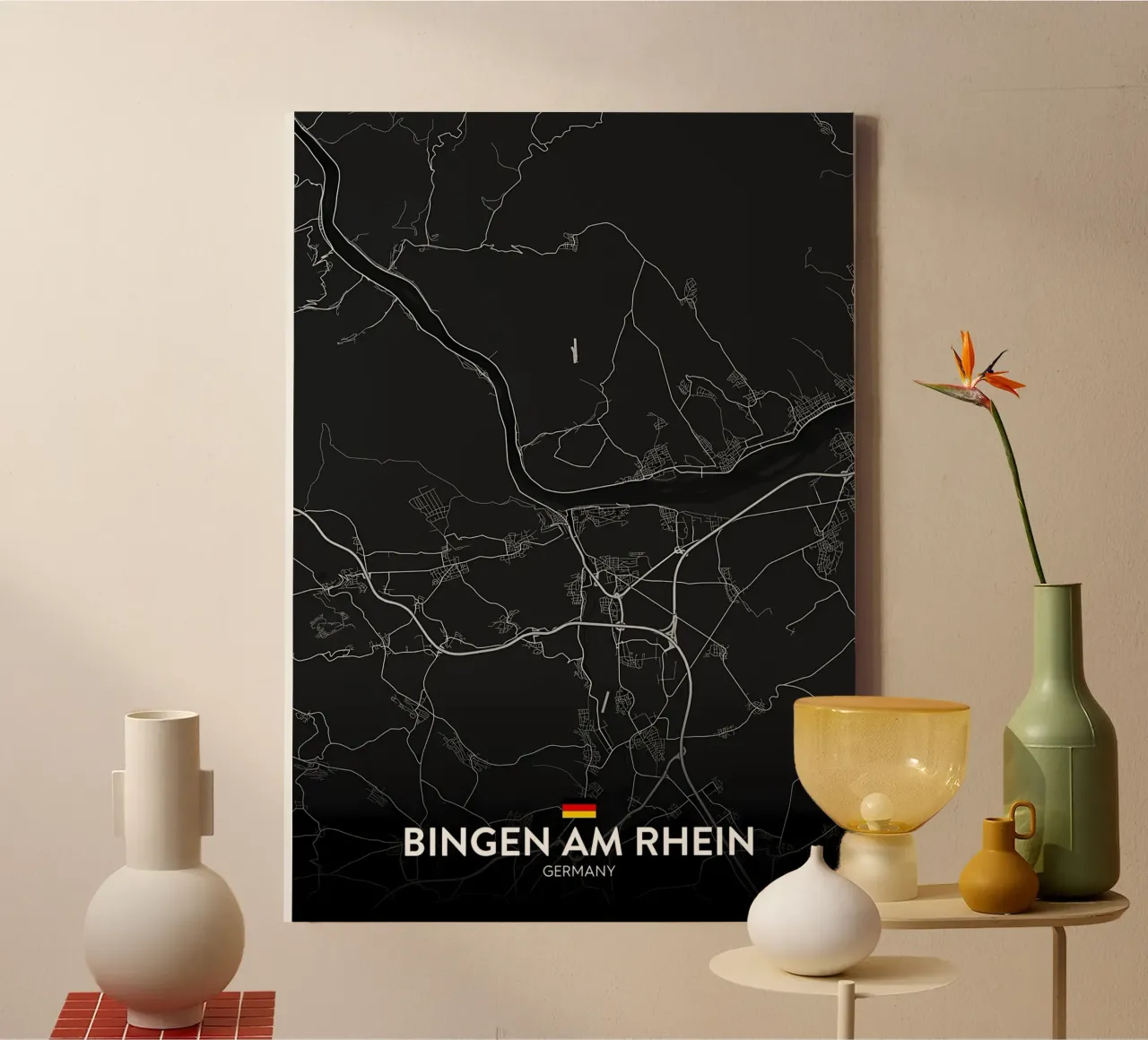 Bingen on the Rhine DE canvas by Christopher Adams
