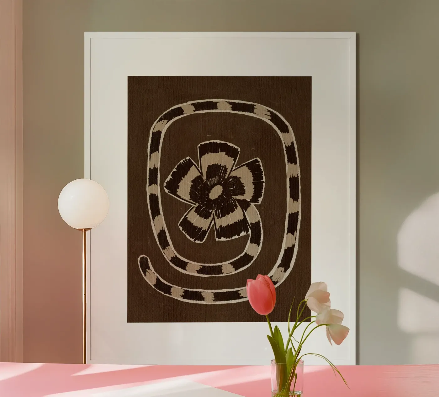 Delicate Bloom 10 poster by Shatha Al Dafai