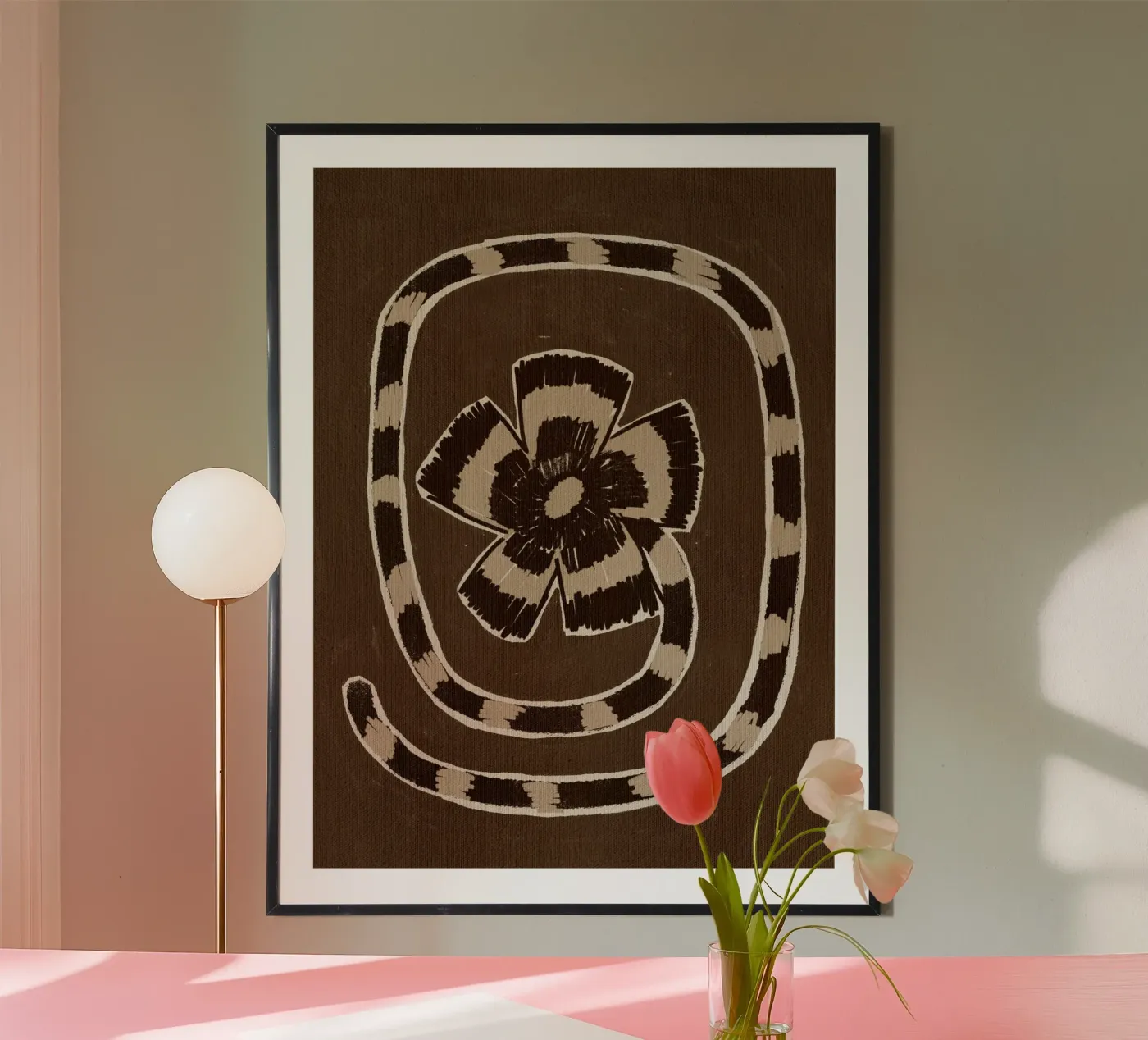Delicate Bloom 10 poster by Shatha Al Dafai