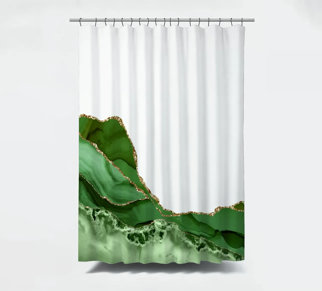 Agata verde e oro Texture 23 tenda da doccia da Gemstone Textures