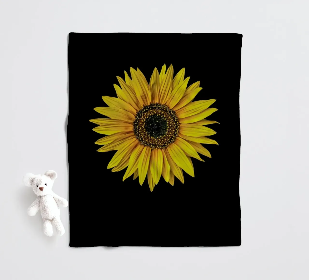 Sunflower Fleecedecke von Curious Collections by Marielle Leenders
