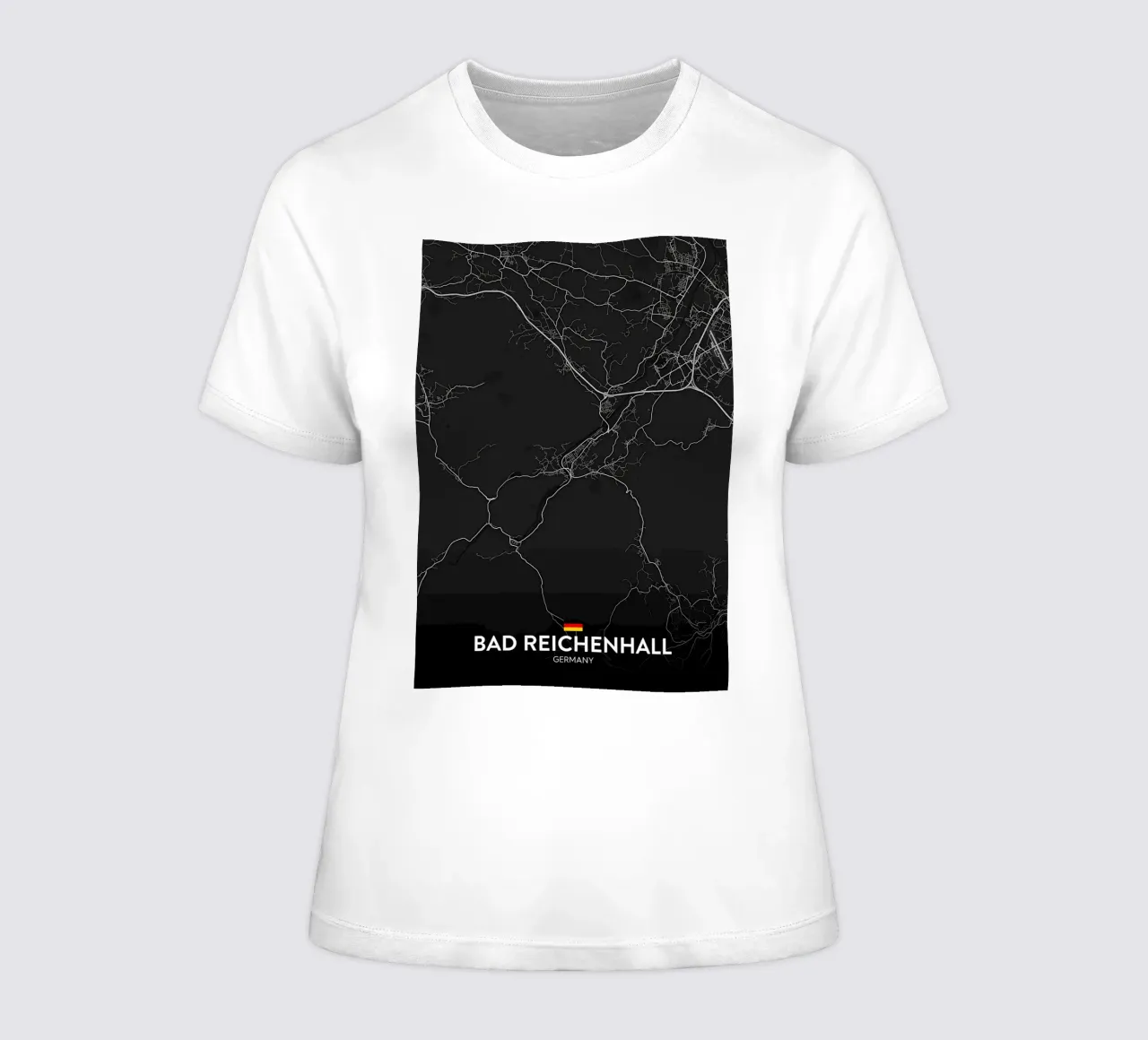 Bad Reichenhall DE women's fitted t-shirt by Christopher Adams