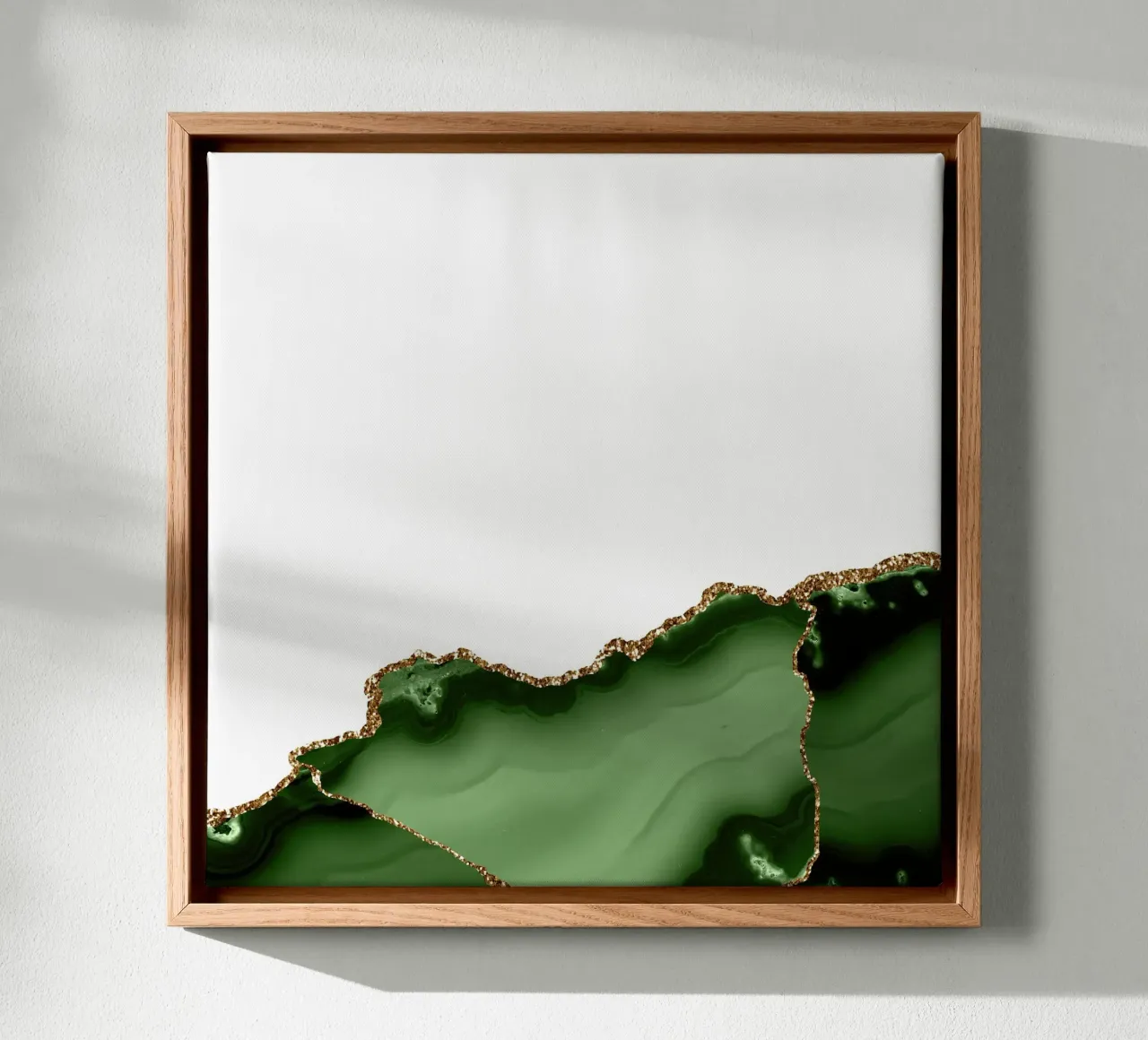 Texture agata verde e oro 27 tela con Cornice a cassetta da Gemstone Textures
