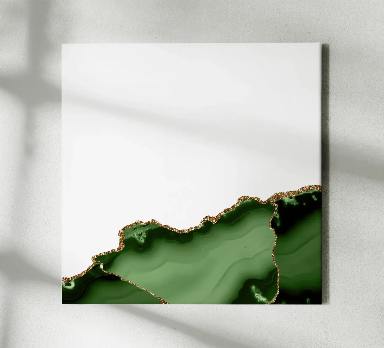 Texture agata verde e oro 27 tela con Cornice a cassetta da Gemstone Textures