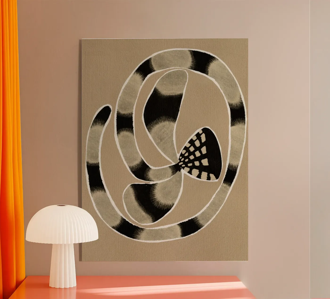 Delicate Bloom 5 acrylic glass by Shatha Al Dafai