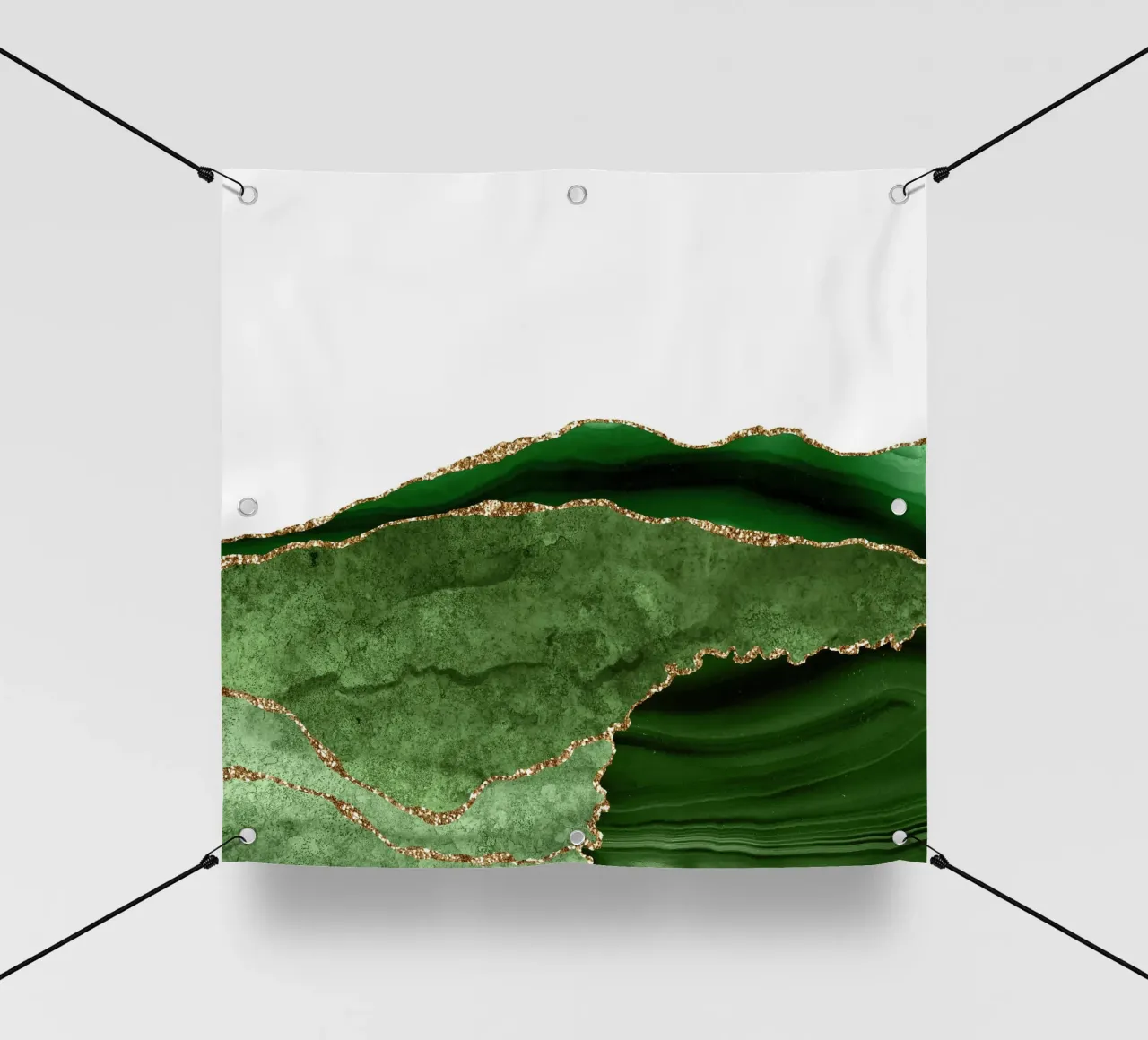 Texture agata verde e oro 28 telo in pvc da Gemstone Textures