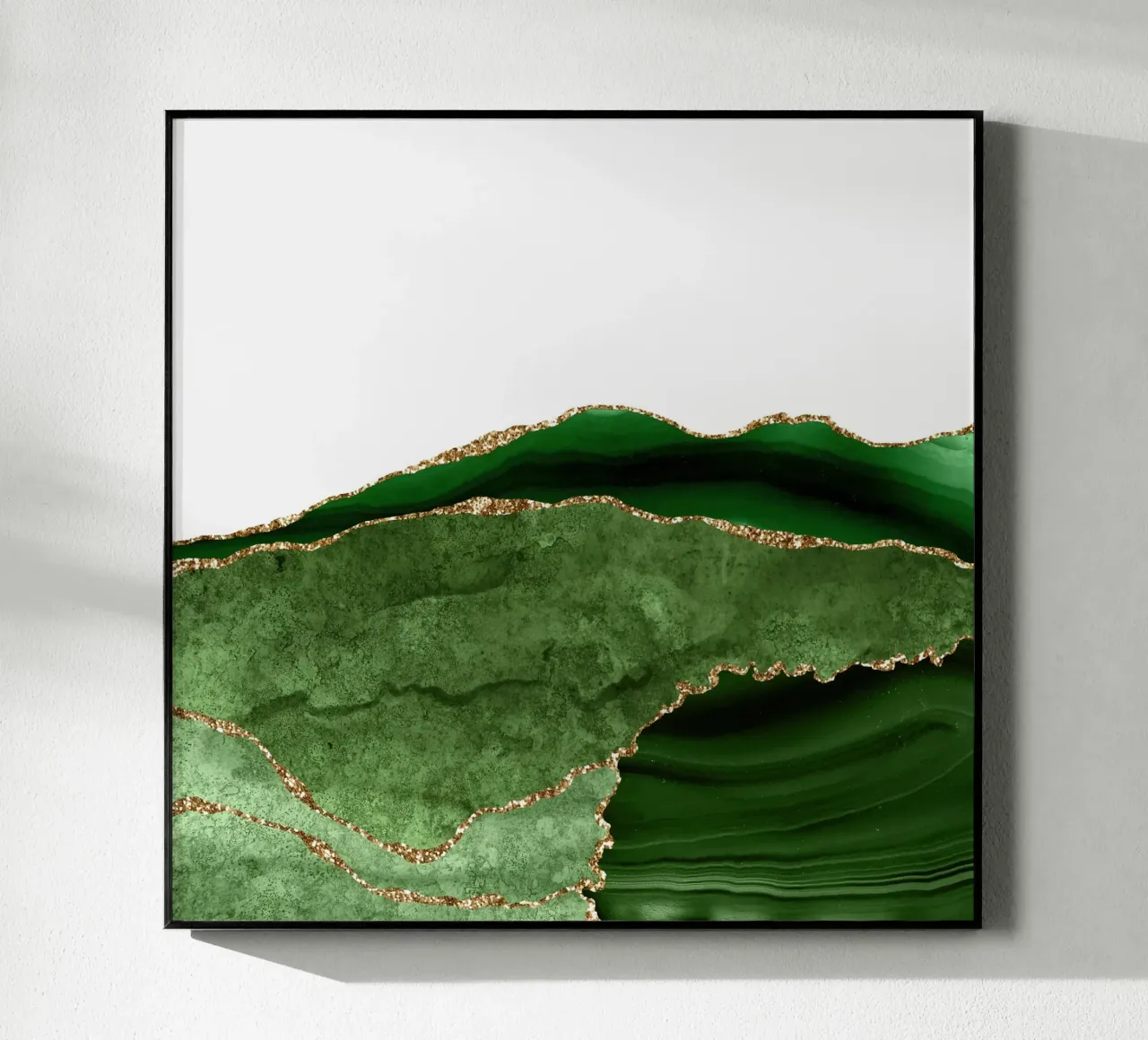 Texture agata verde e oro 28 plexiglass da Gemstone Textures