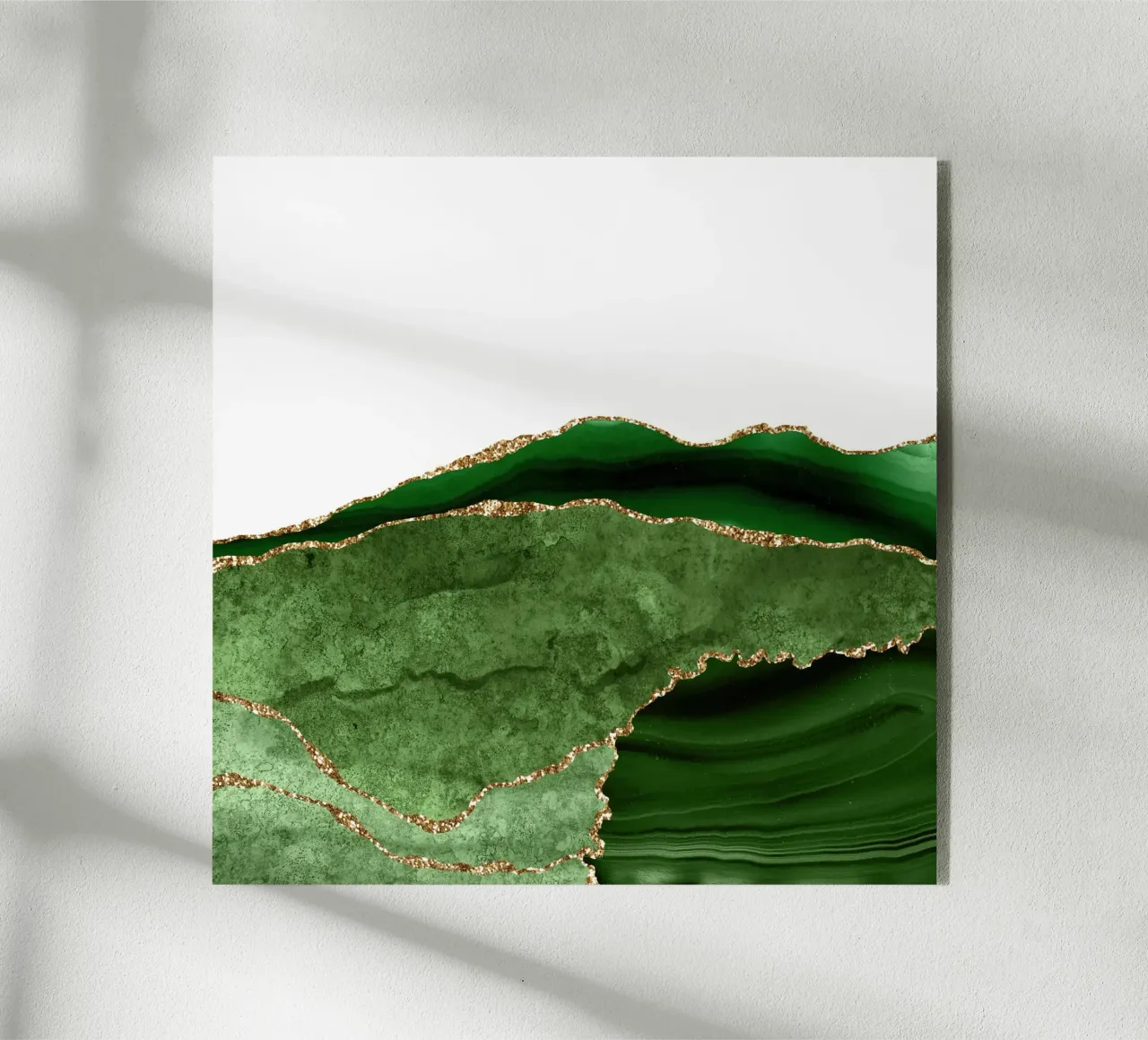 Texture agata verde e oro 28 plexiglass da Gemstone Textures