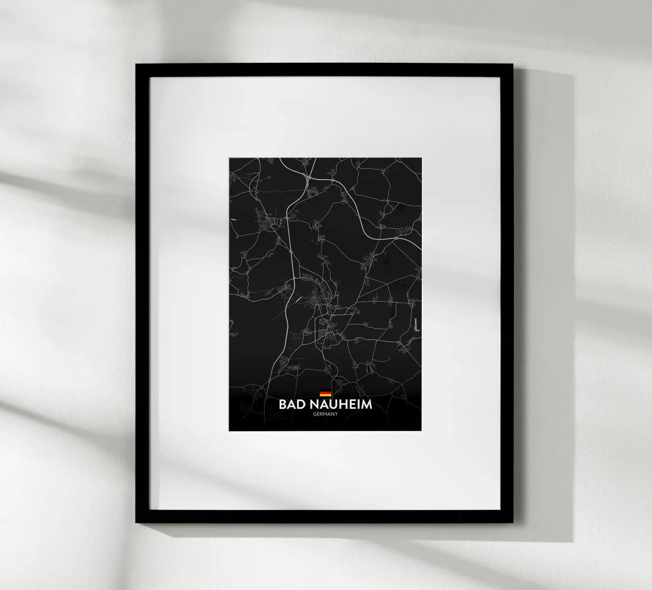Bad Nauheim DE poster con telaio in legno da Christopher Adams