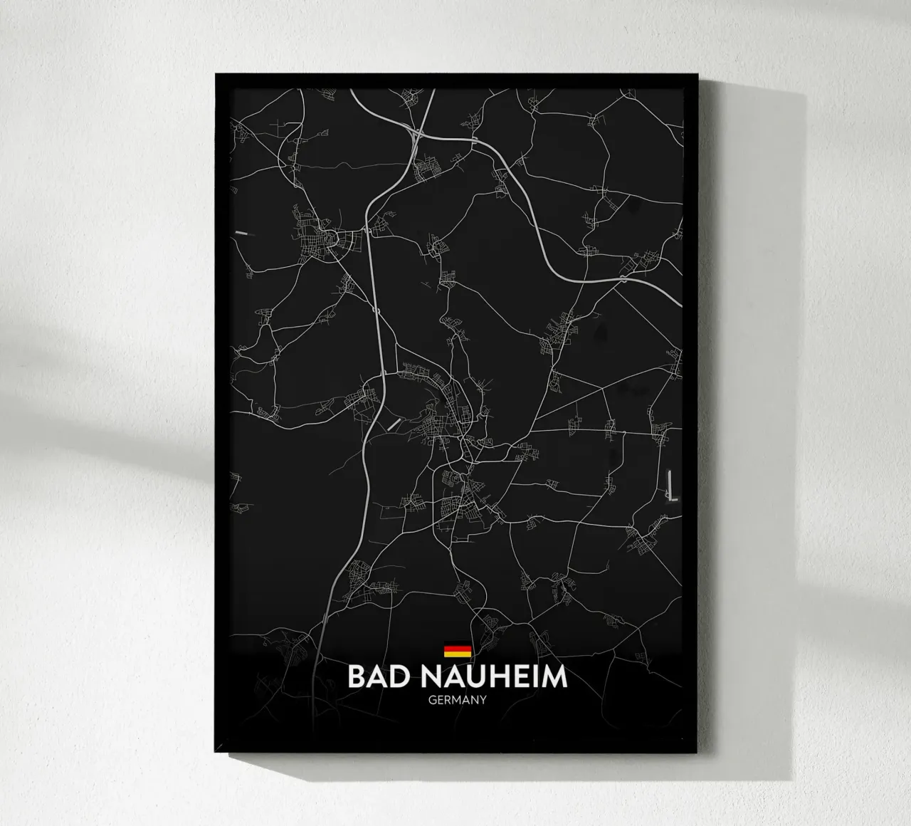 Bad Nauheim DE poster con telaio in legno da Christopher Adams