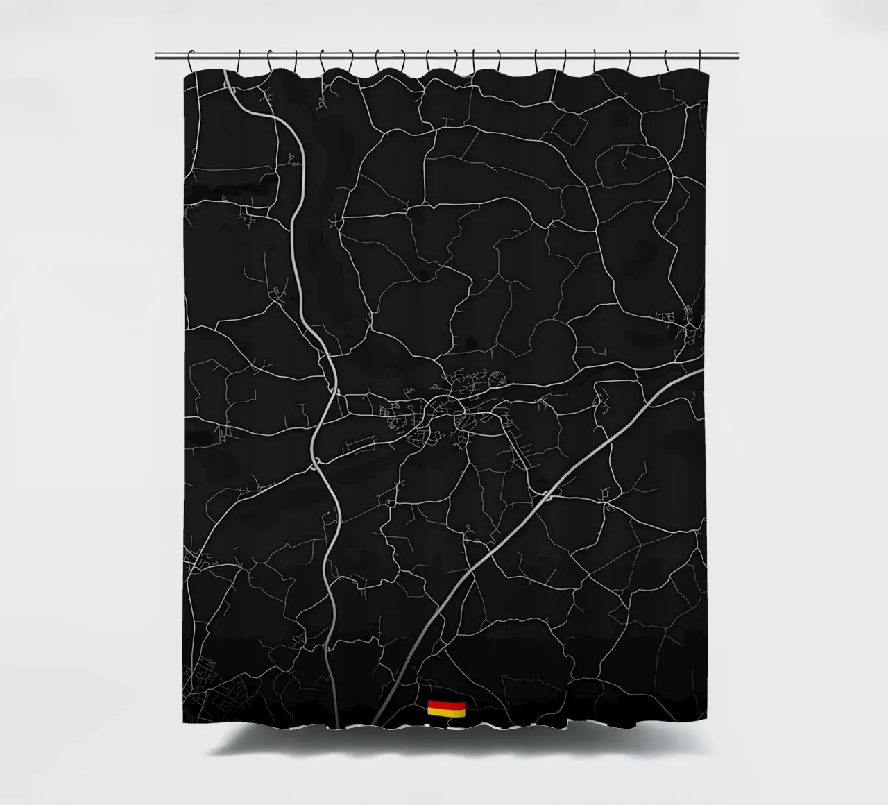 Bad Oldesloe DE shower curtain by Christopher Adams