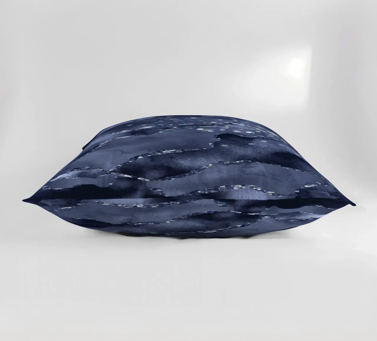 Texture agata glitterata blu navy 03 cuscino da Gemstone Textures