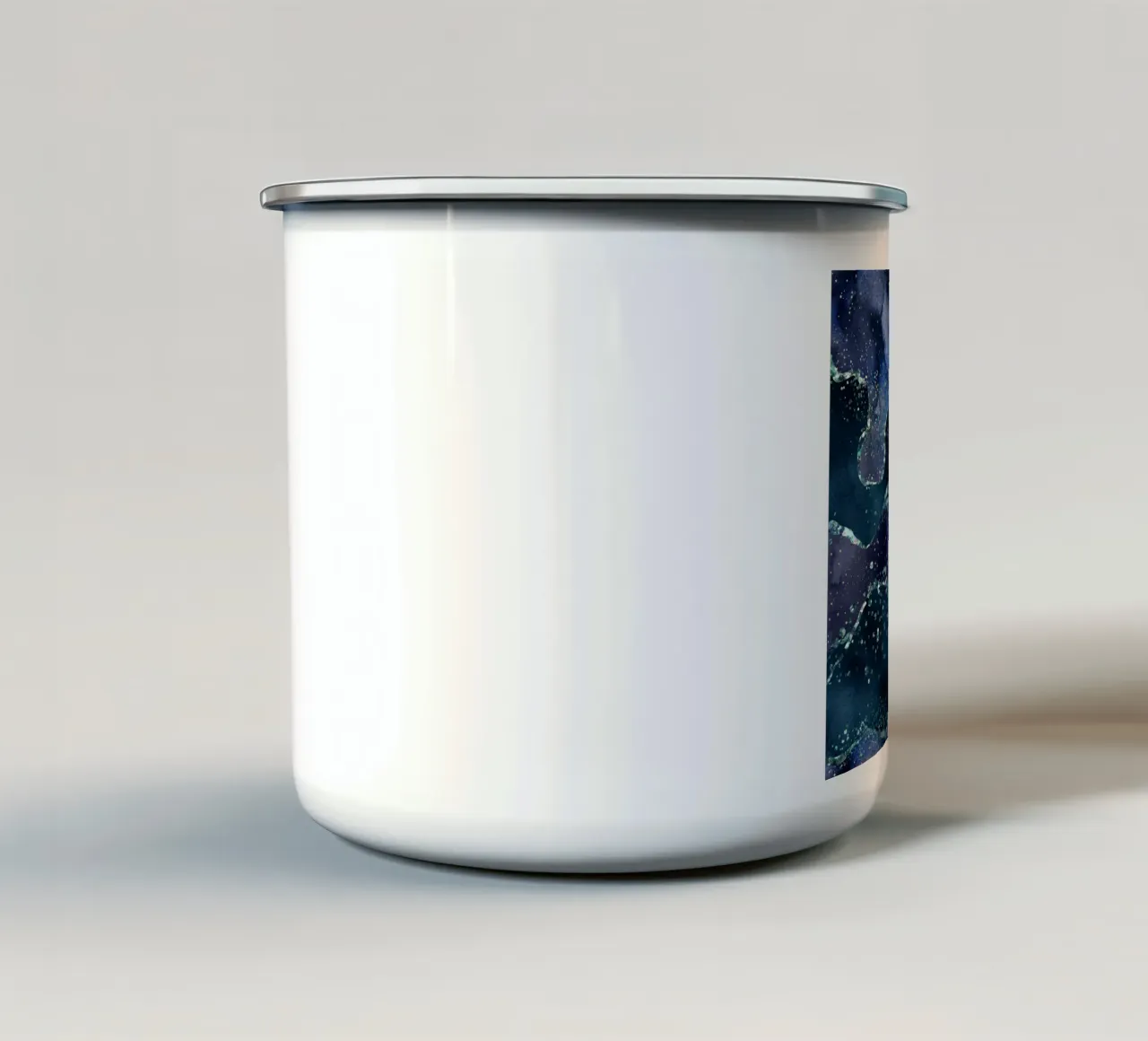 Texture agata glitterata blu navy 06 tazza in smalto da Gemstone Textures