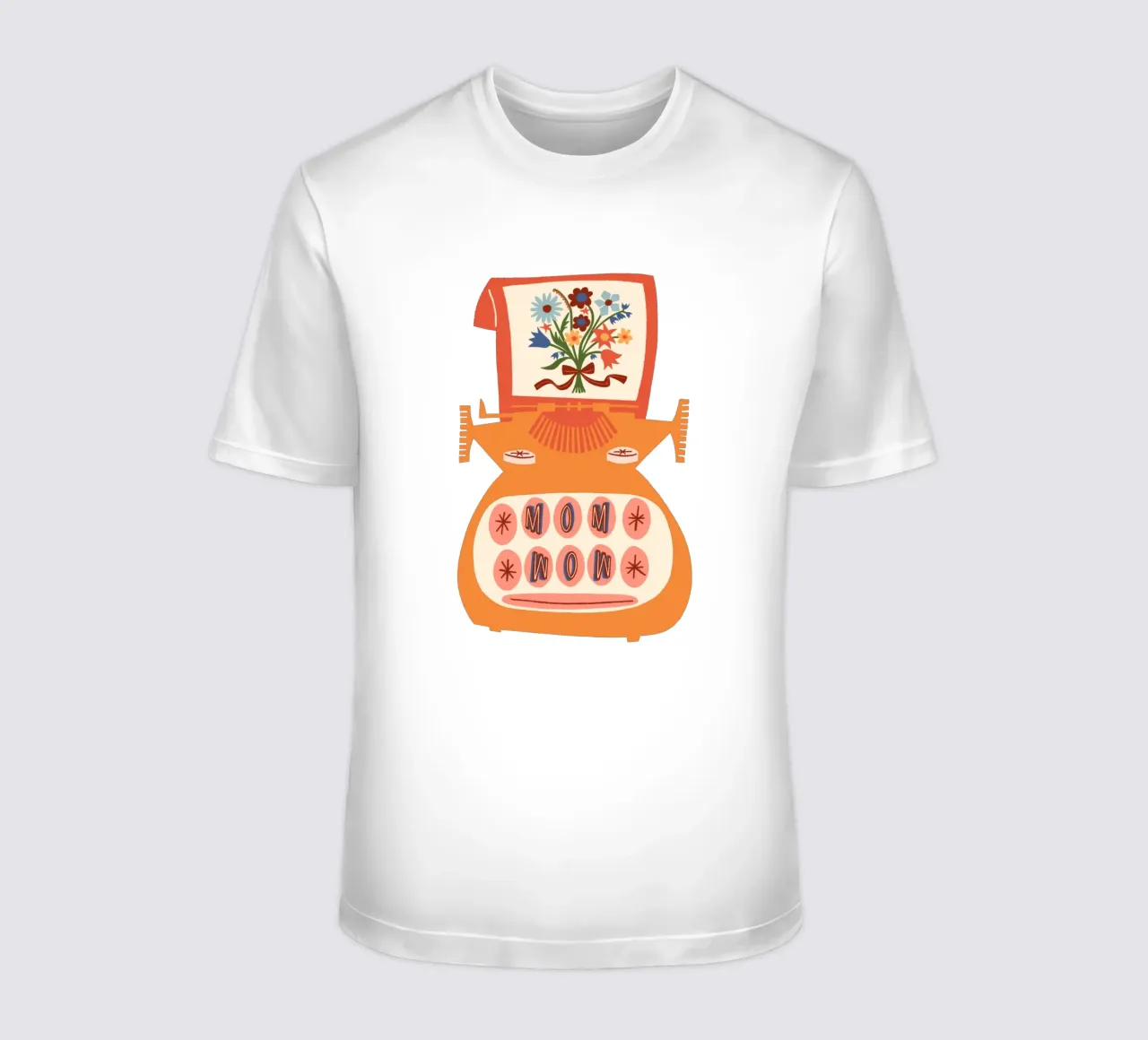Mom Wow Alles Liebe zum Muttertag Typografie t-shirt da incomeforcreatives