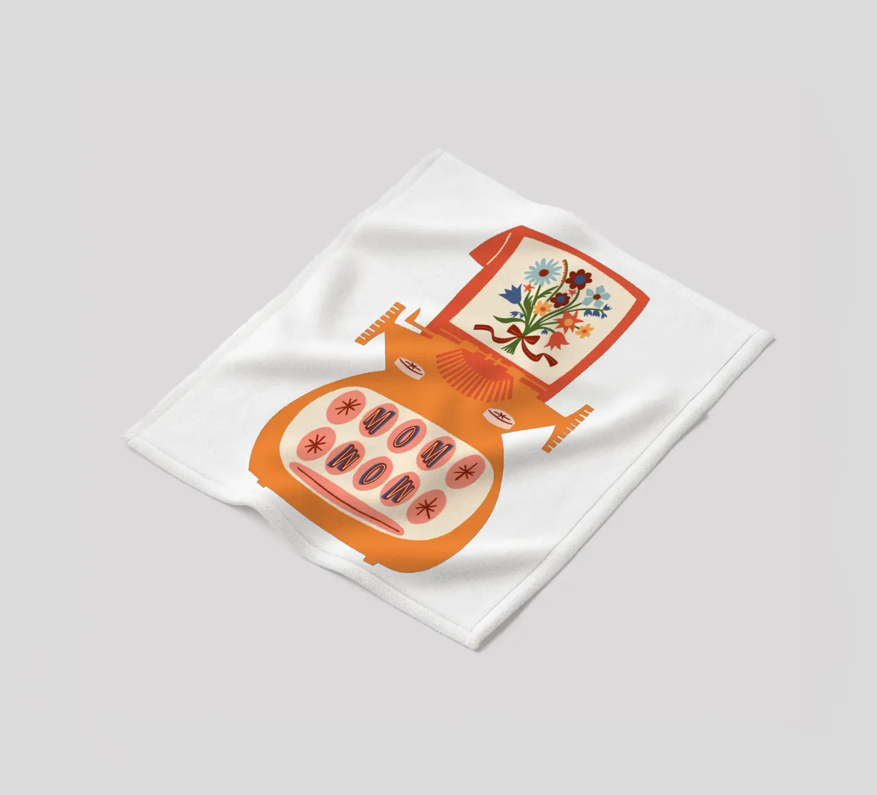 Mom Wow Alles Liebe zum Muttertag Typografie coperta in pile da incomeforcreatives