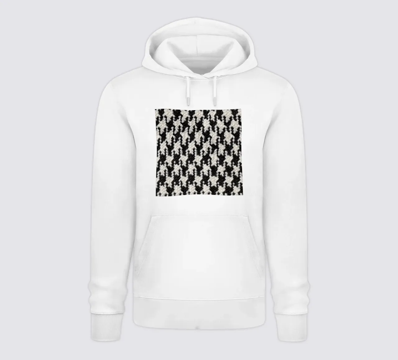 Houndstooth Pattern Hoodie von Curious Collections by Marielle Leenders